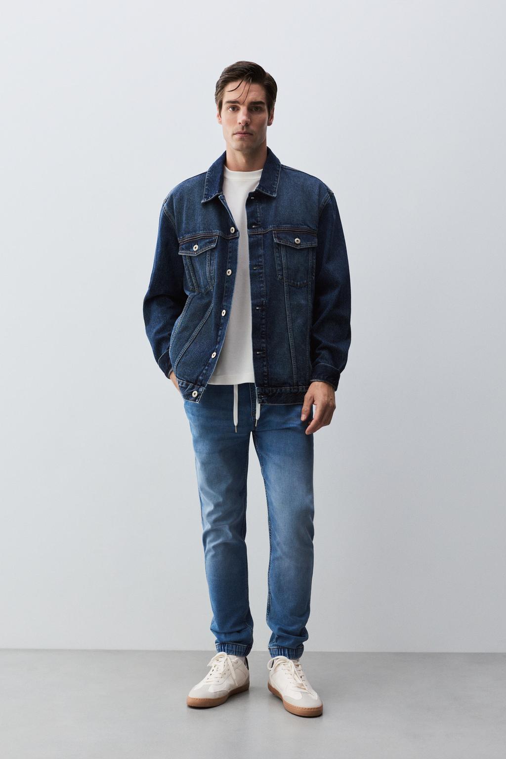 Lefties Denim effektli plüş coggers
