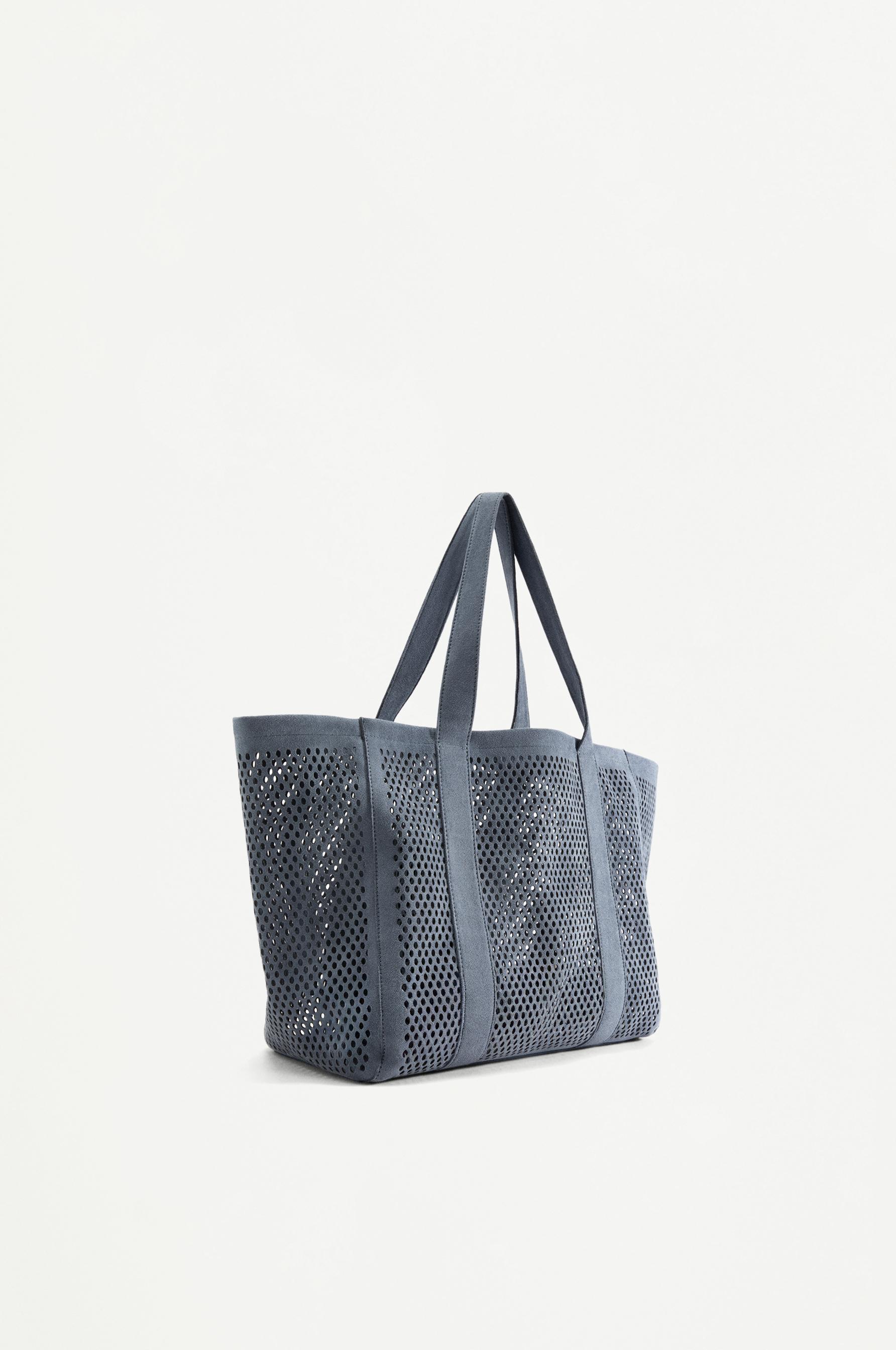 Openwork shopper bag — BLUE