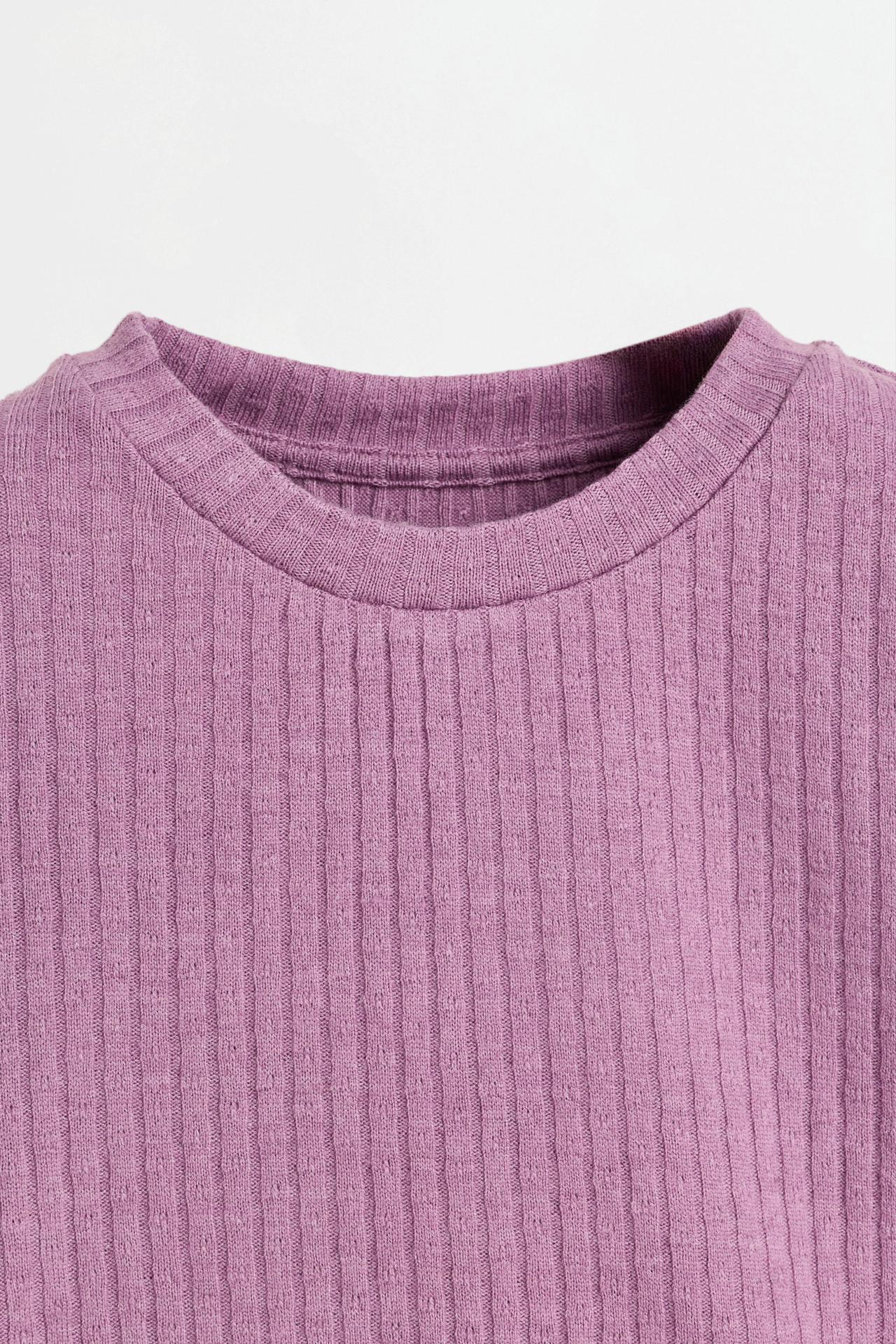 Ribbed knit co-ord — PINK