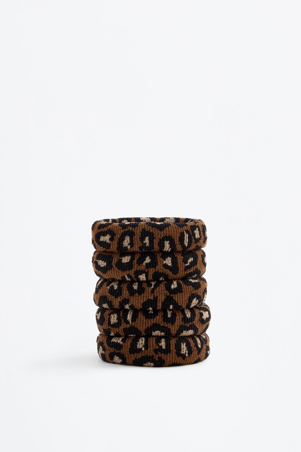 Pack 5 gomas animal print