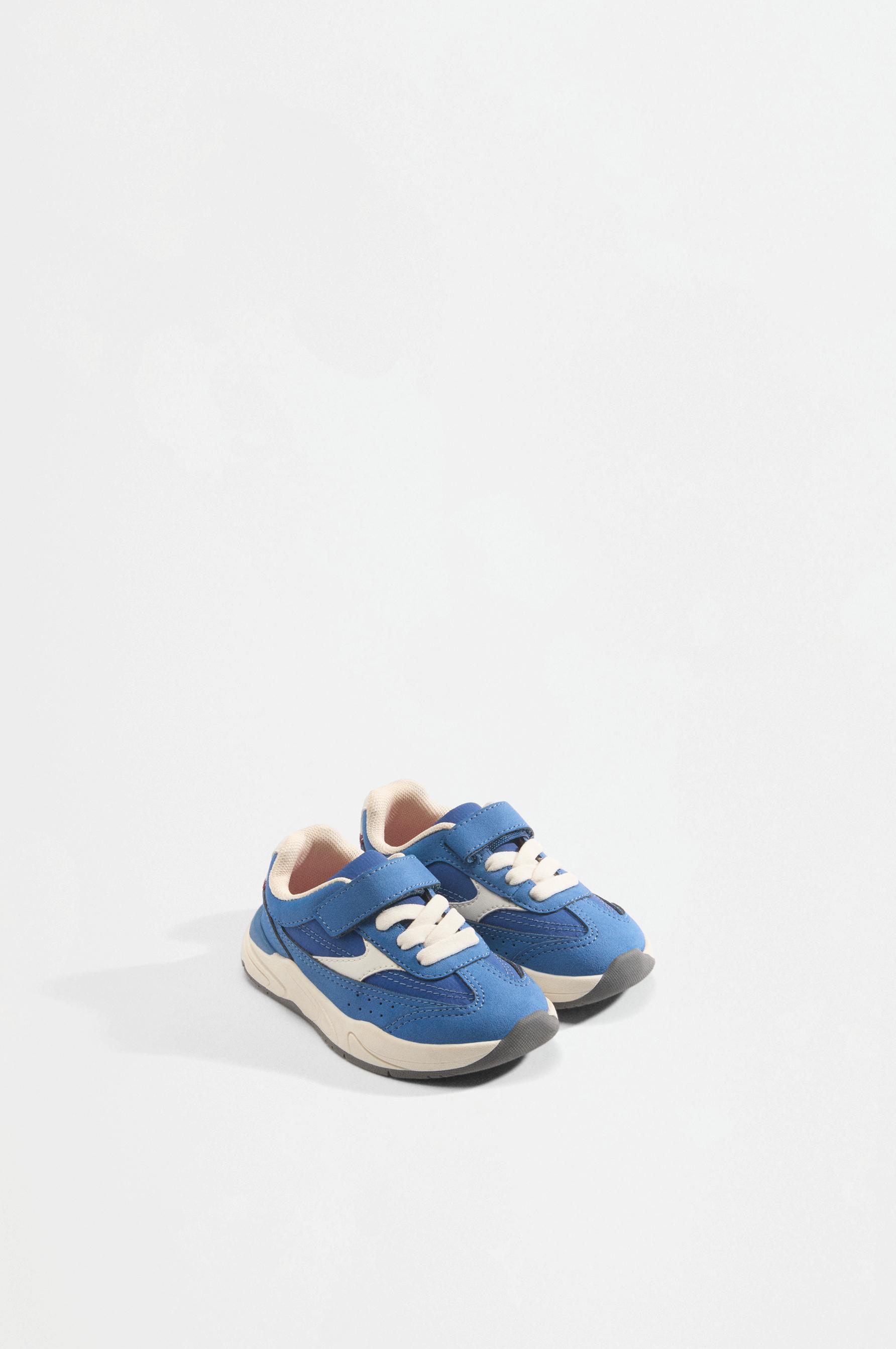 Mixed barefoot-style sneakers — ELECTRIC BLUE