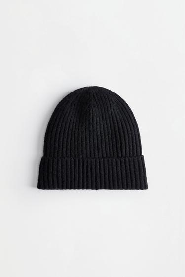 Ribbed hat — BLACK 1