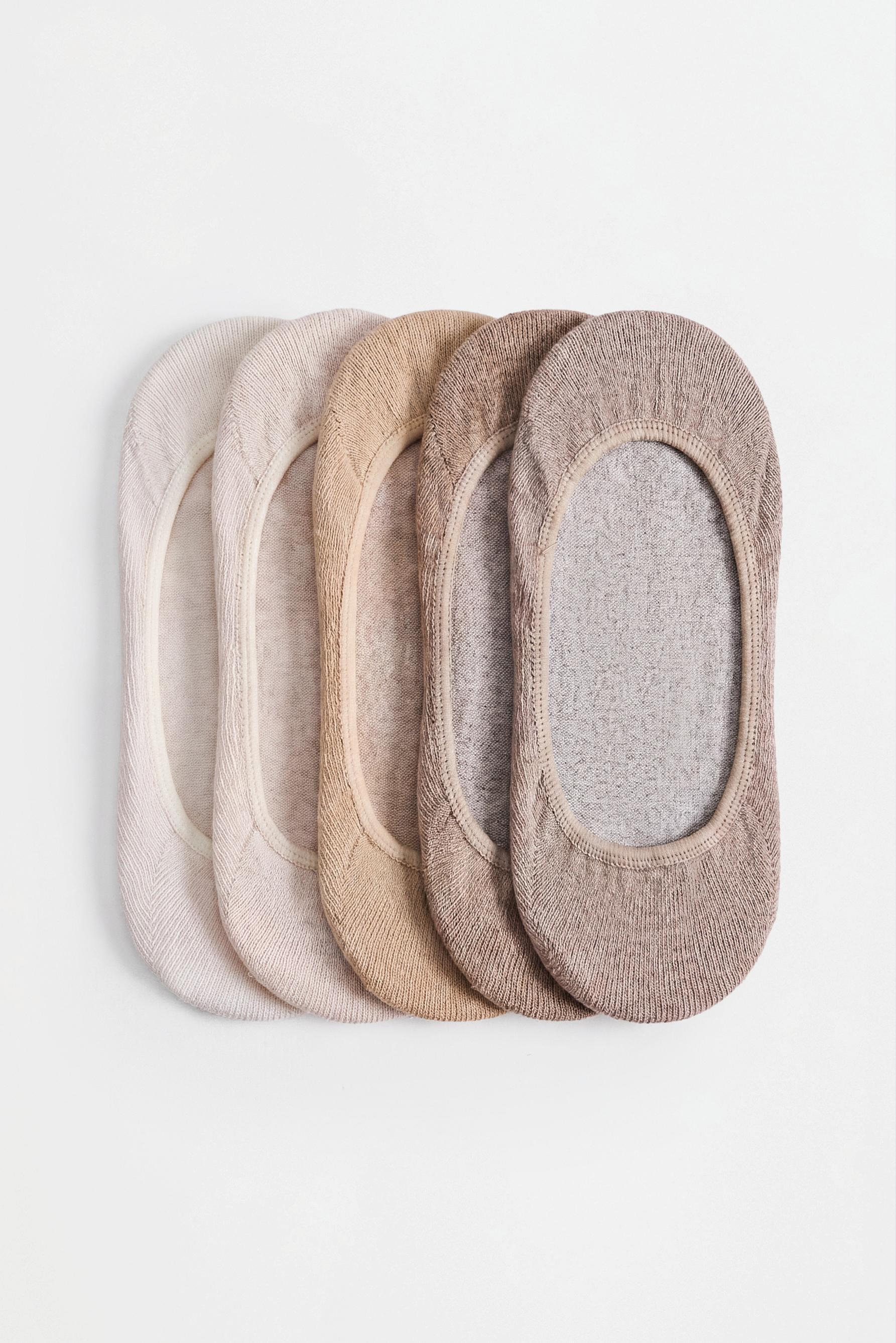 No-Show Socks (5-Pack) — SAND