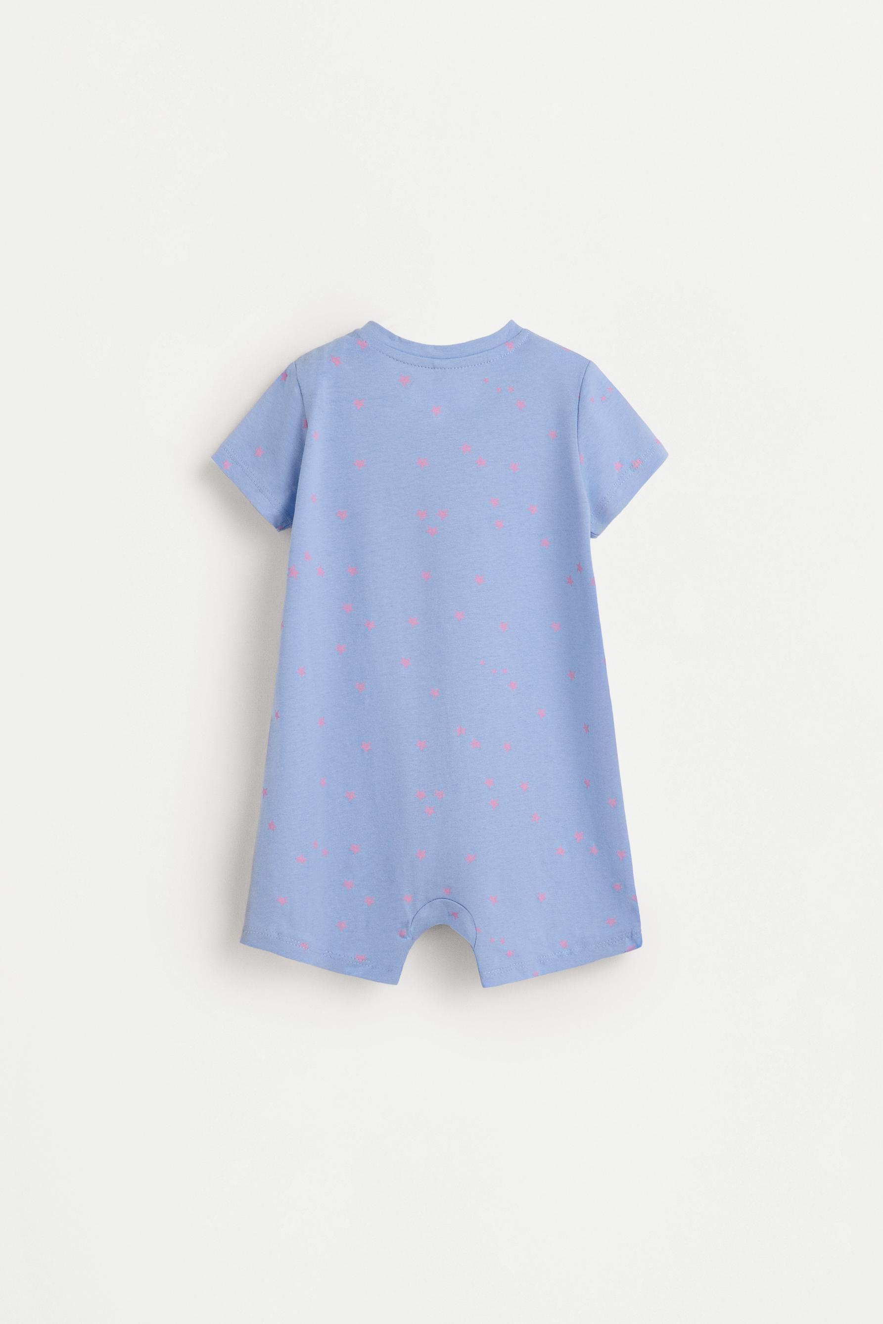 Short printed sleepsuit — LILAC