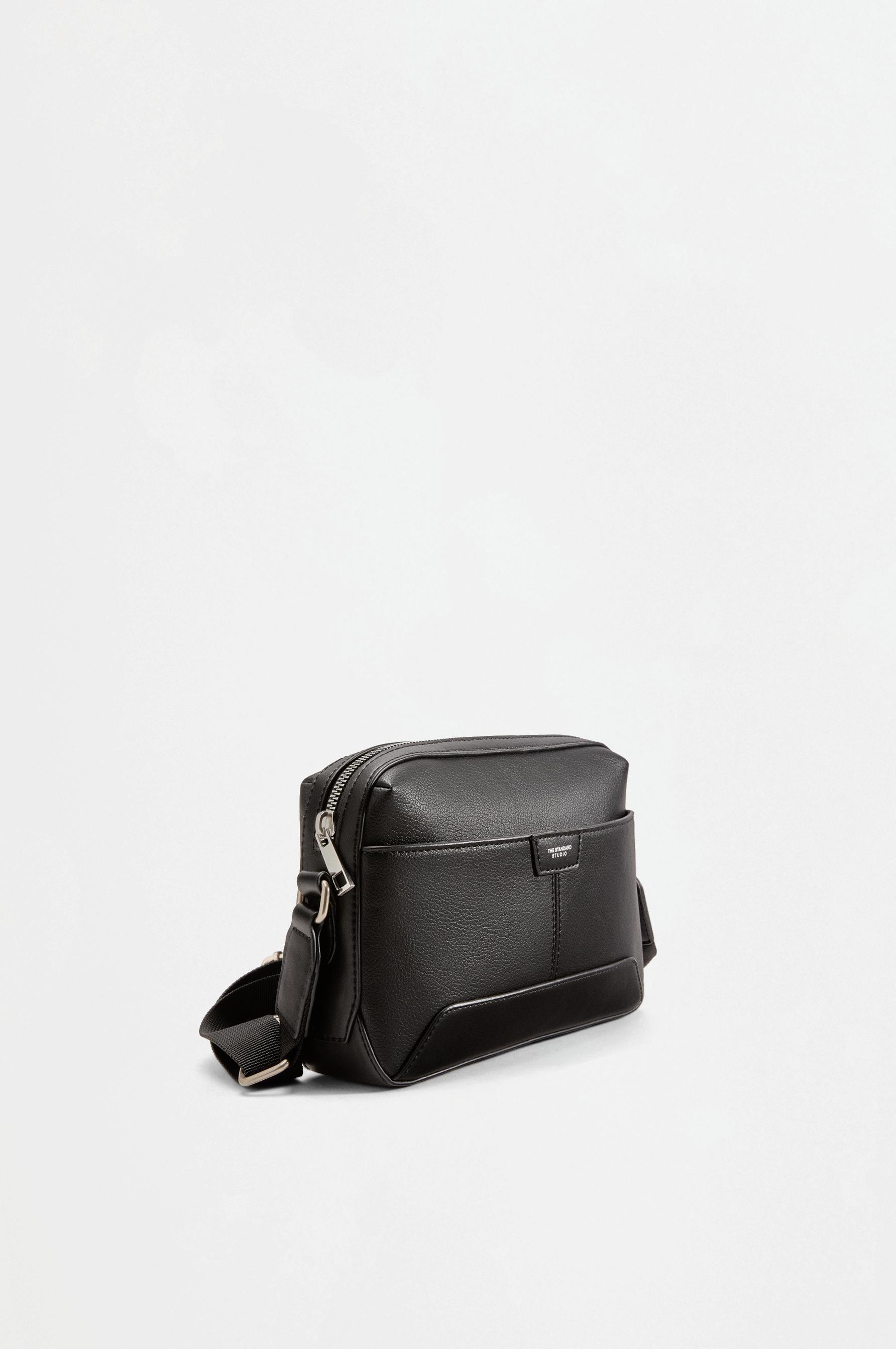 Logo crossbody bag — BLACK
