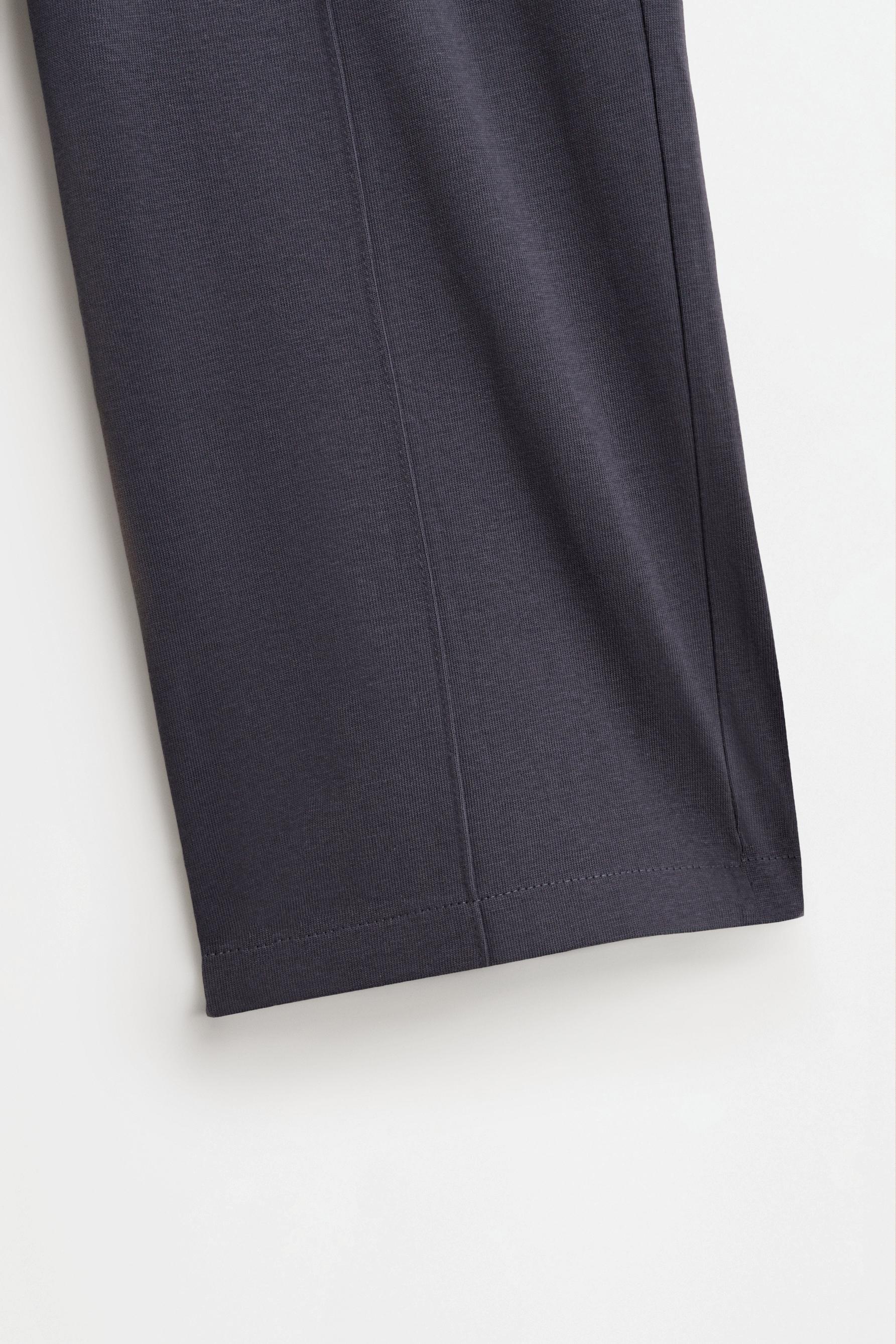 Heavy jersey culottes — BLUE GREY