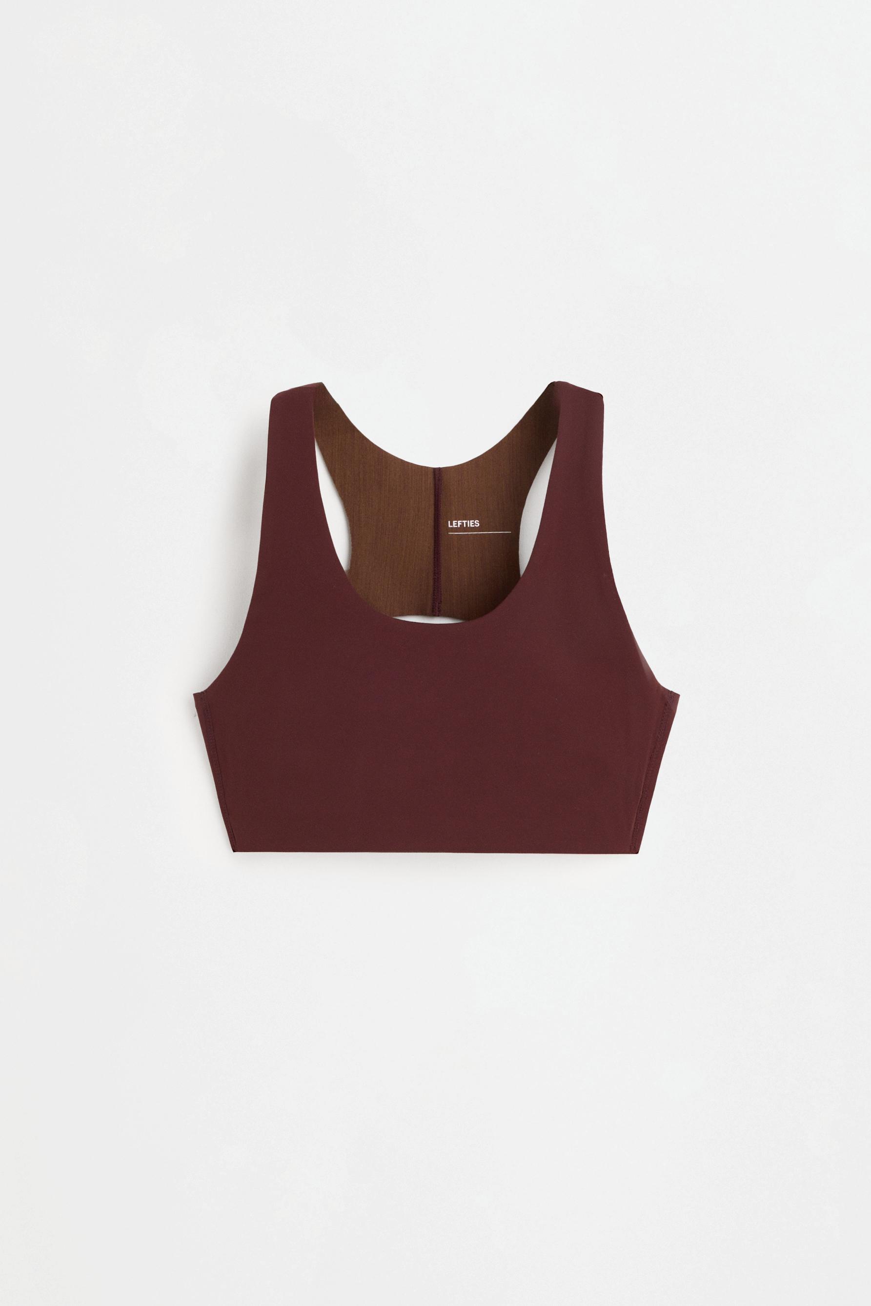 Shape-effect sports top — WINE