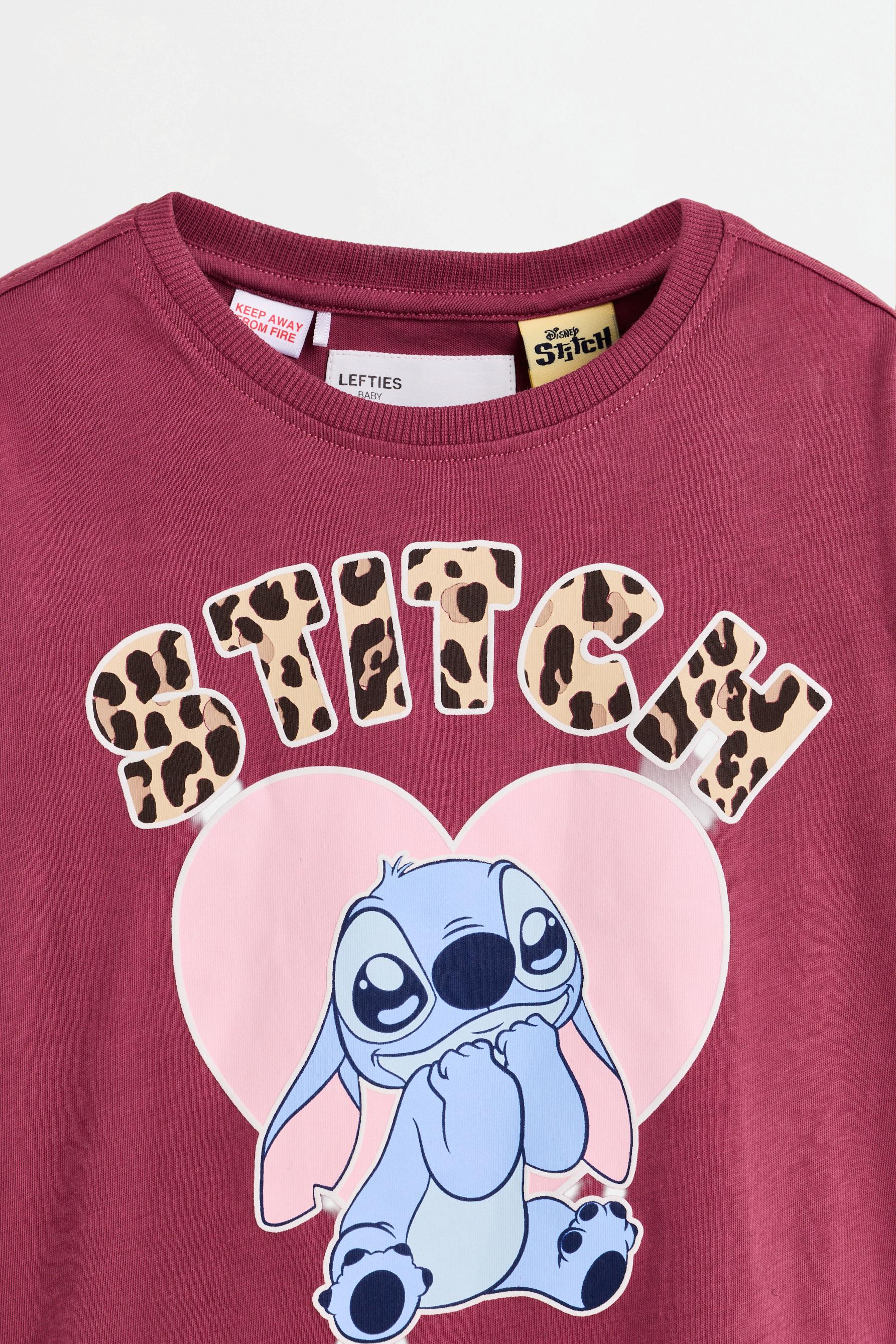 Stitch ©Disney T-shirt and trousers set — PALE MAROON