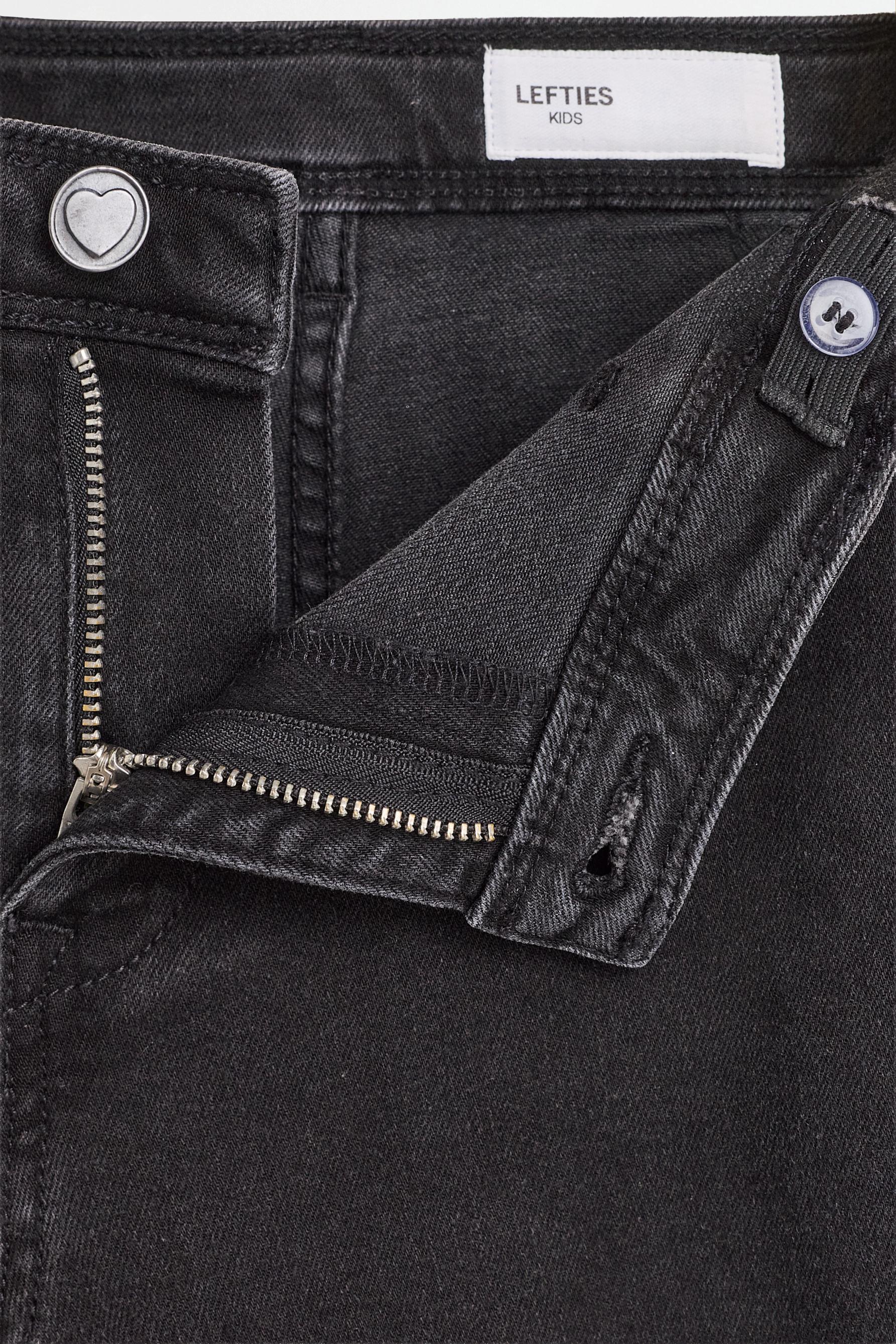 Wide-leg marine jeans — BLACK