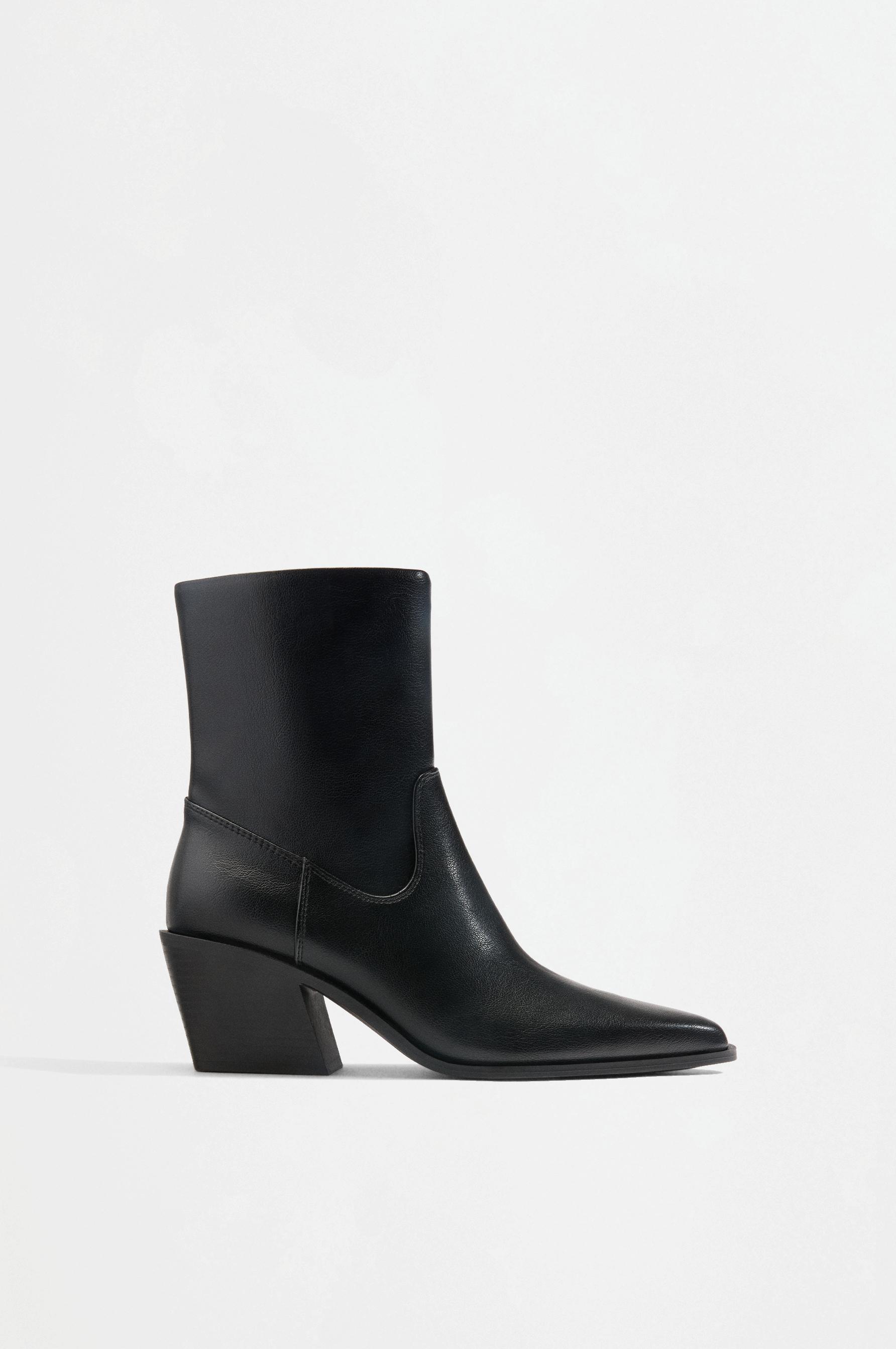 style ankle boots — BLACK