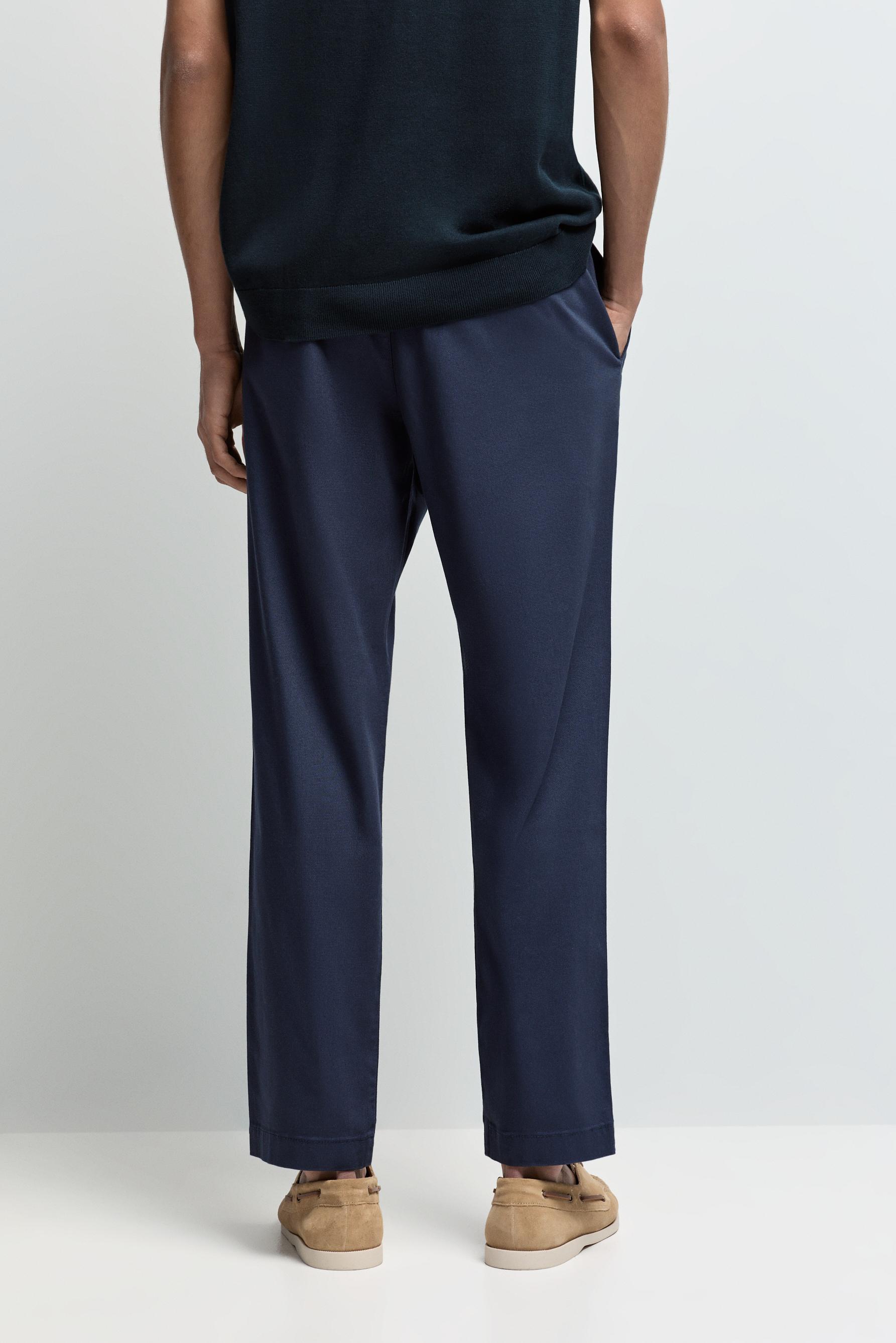 Slim fit chino trousers — NAVY