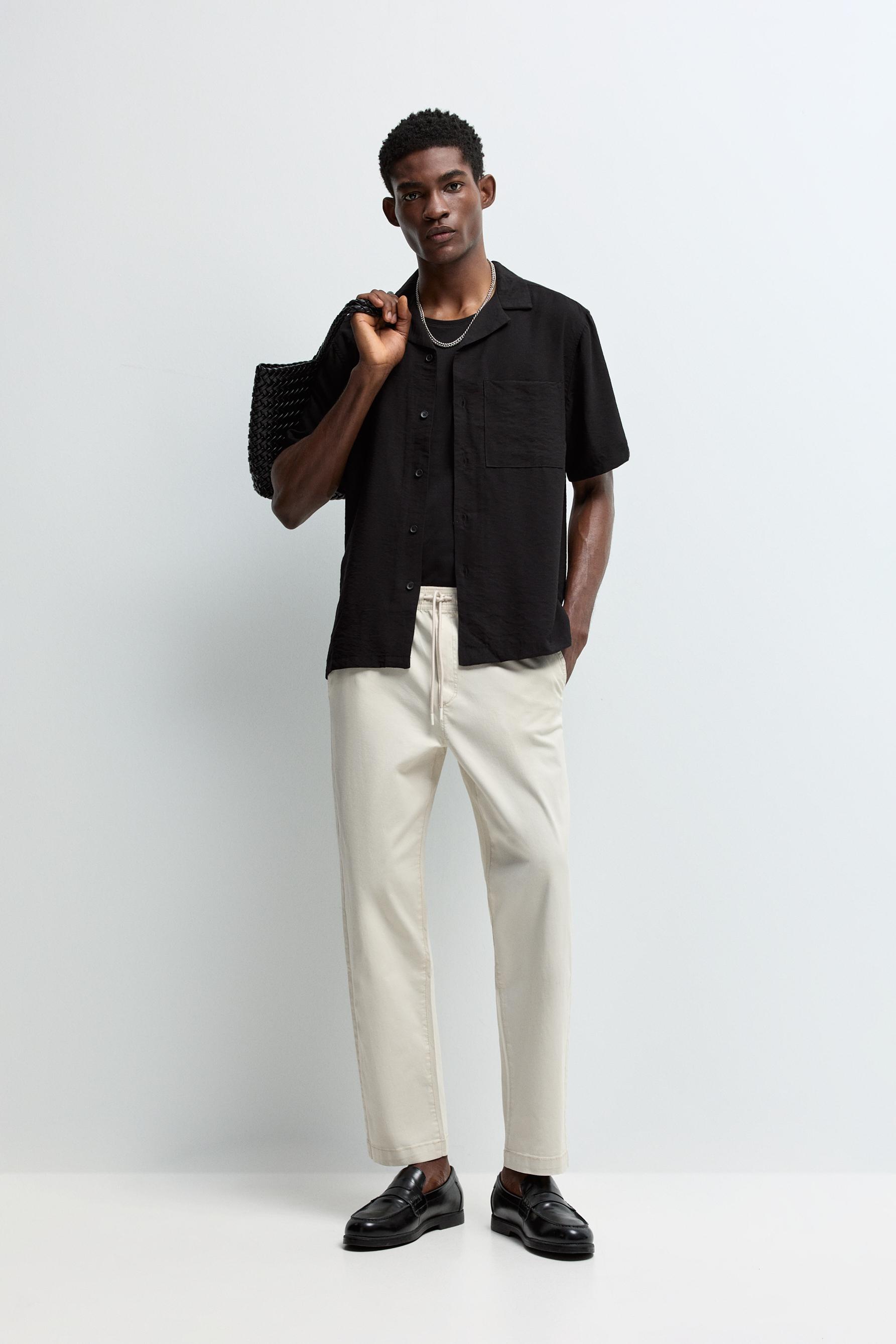 Slim fit jogger trousers — ECRU