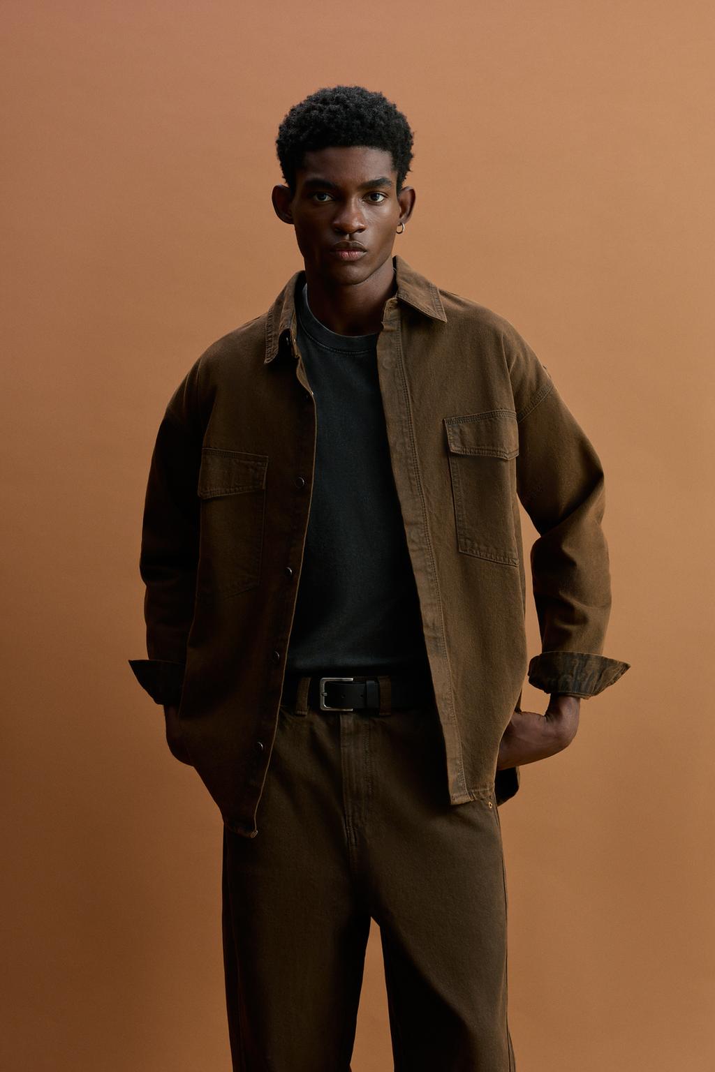 Oversize denim overshirt