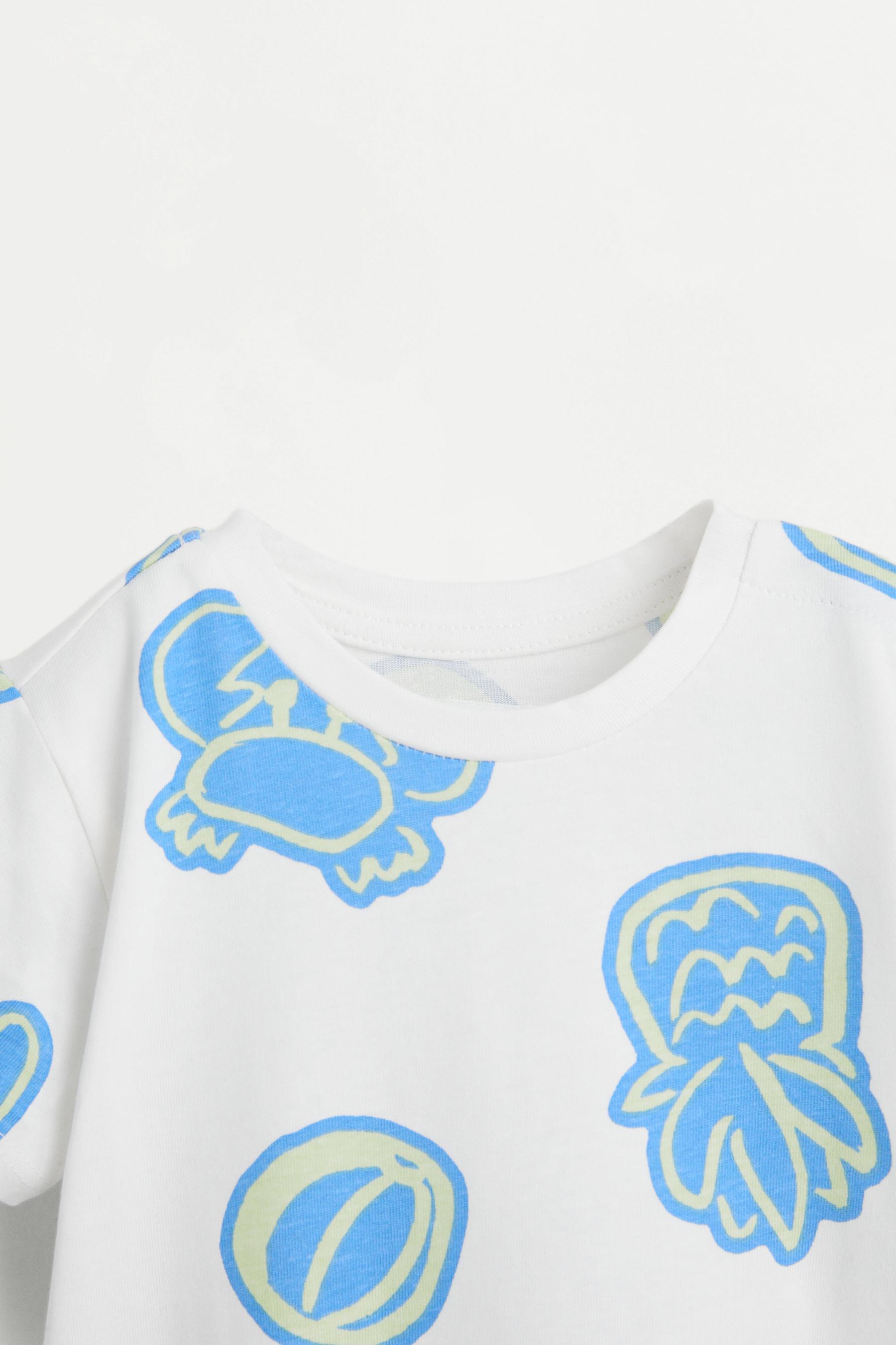 All-over printed sleepsuit — OFF WHITE