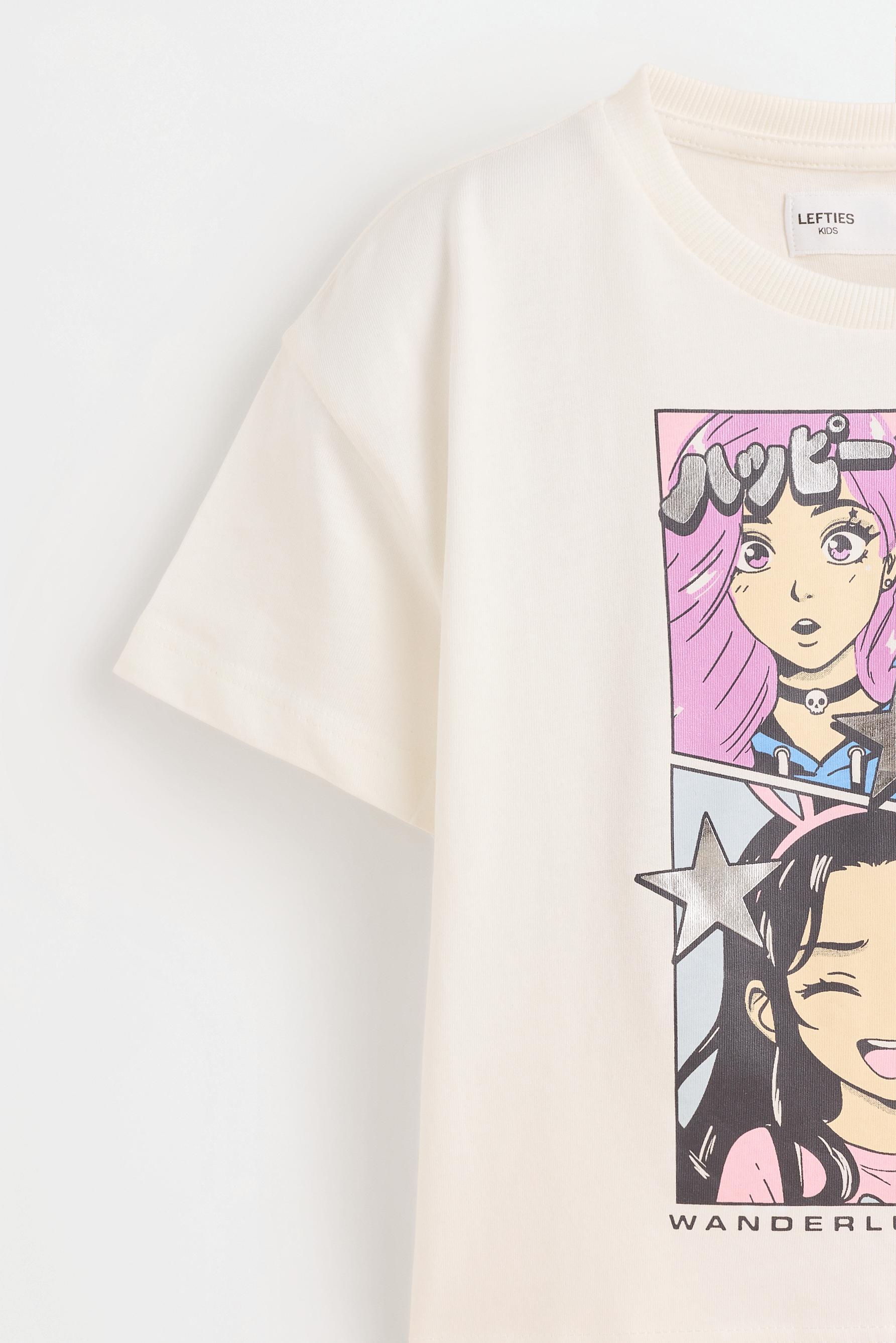 Metallic printed T-shirt — OFF WHITE