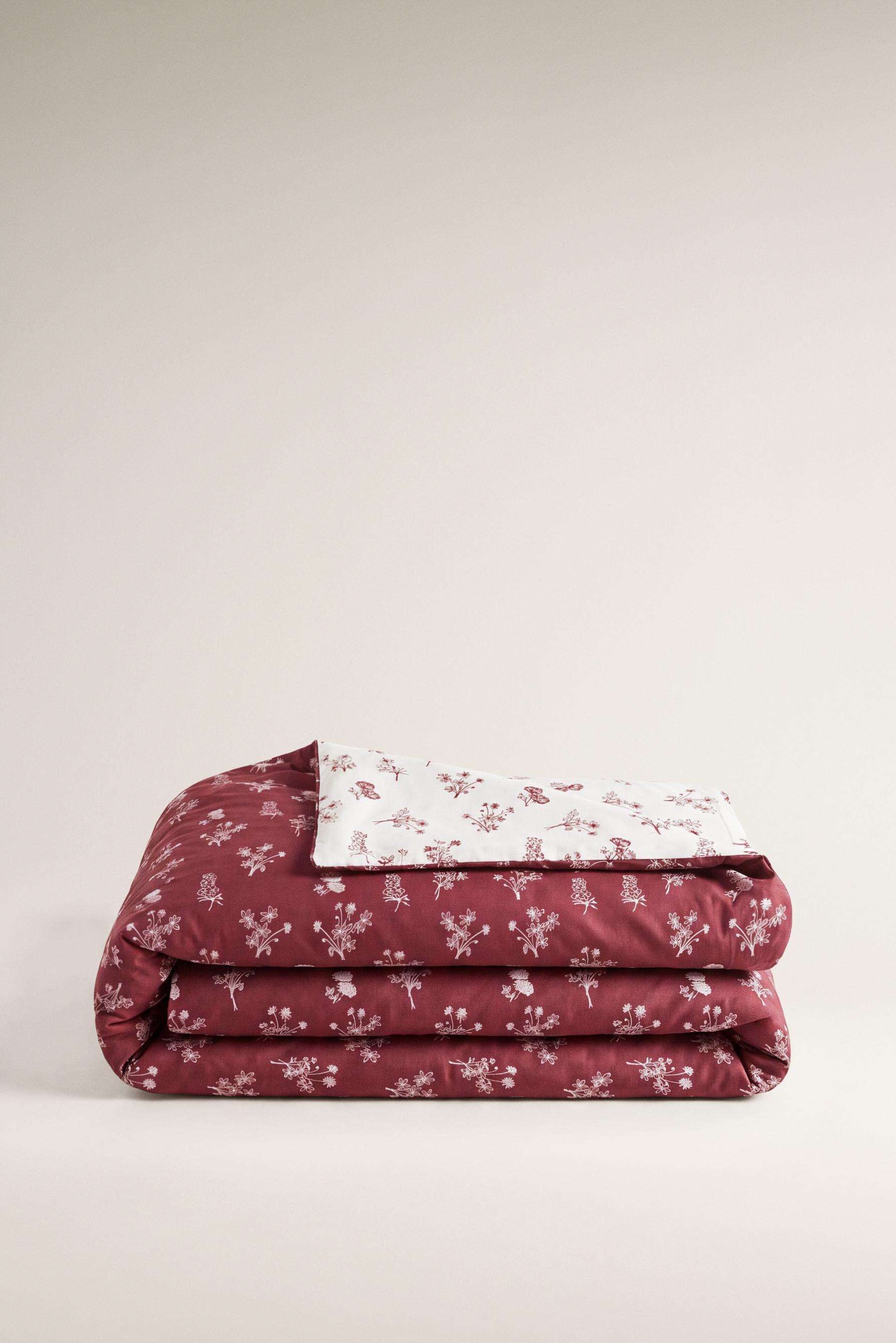 Funda nórdica reversible flores 240 x 220 cm