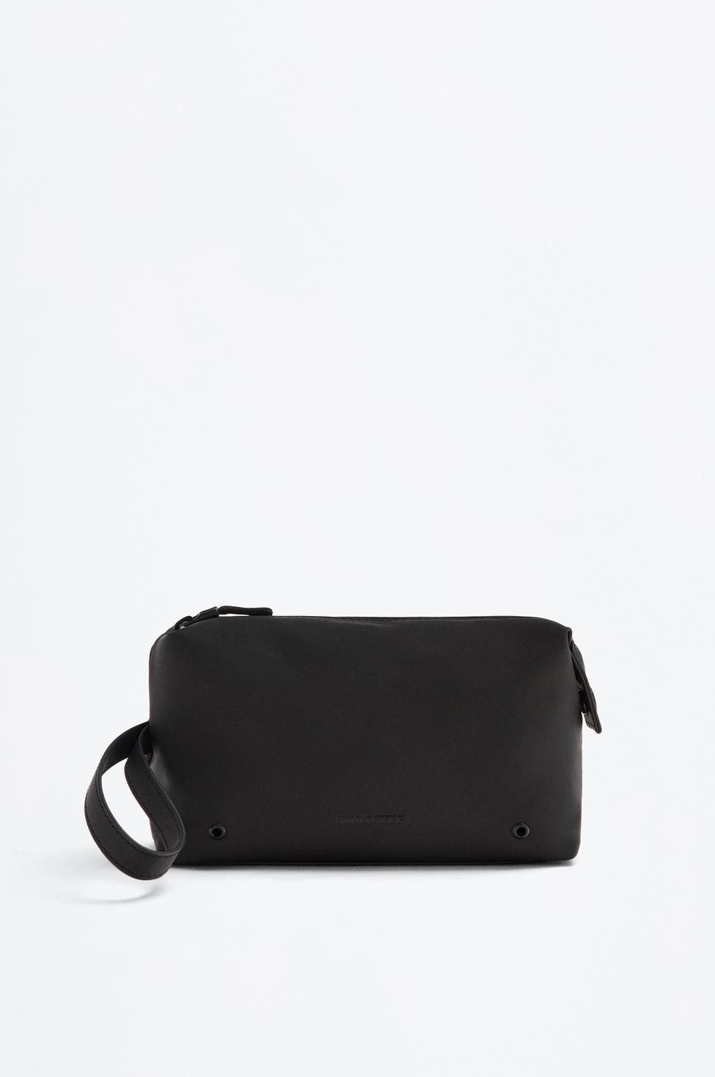 Rubberised toiletry bag