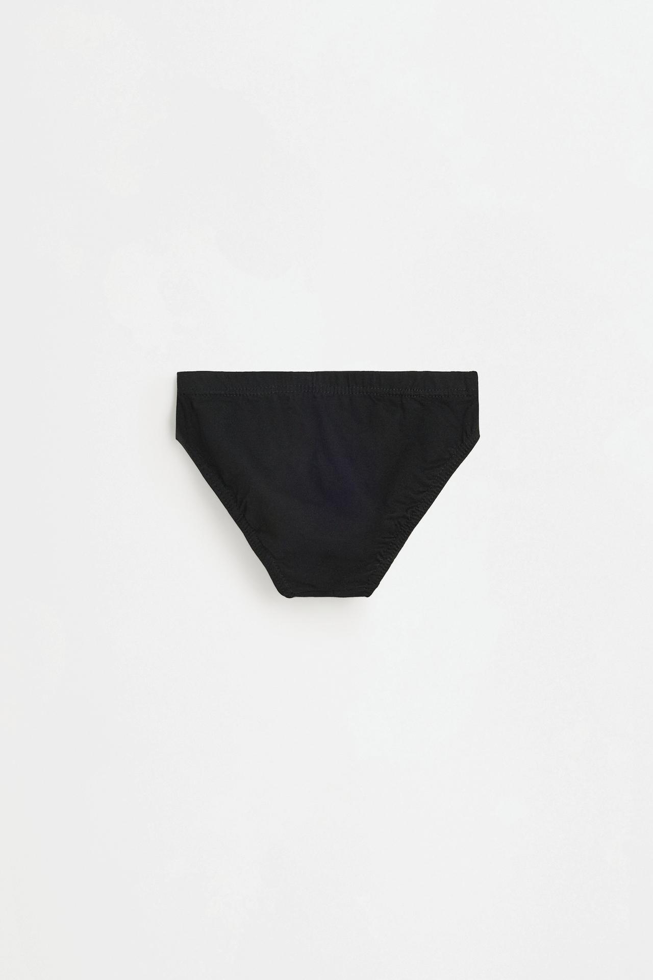 Plain briefs (5-pack) — WHITE/GREY