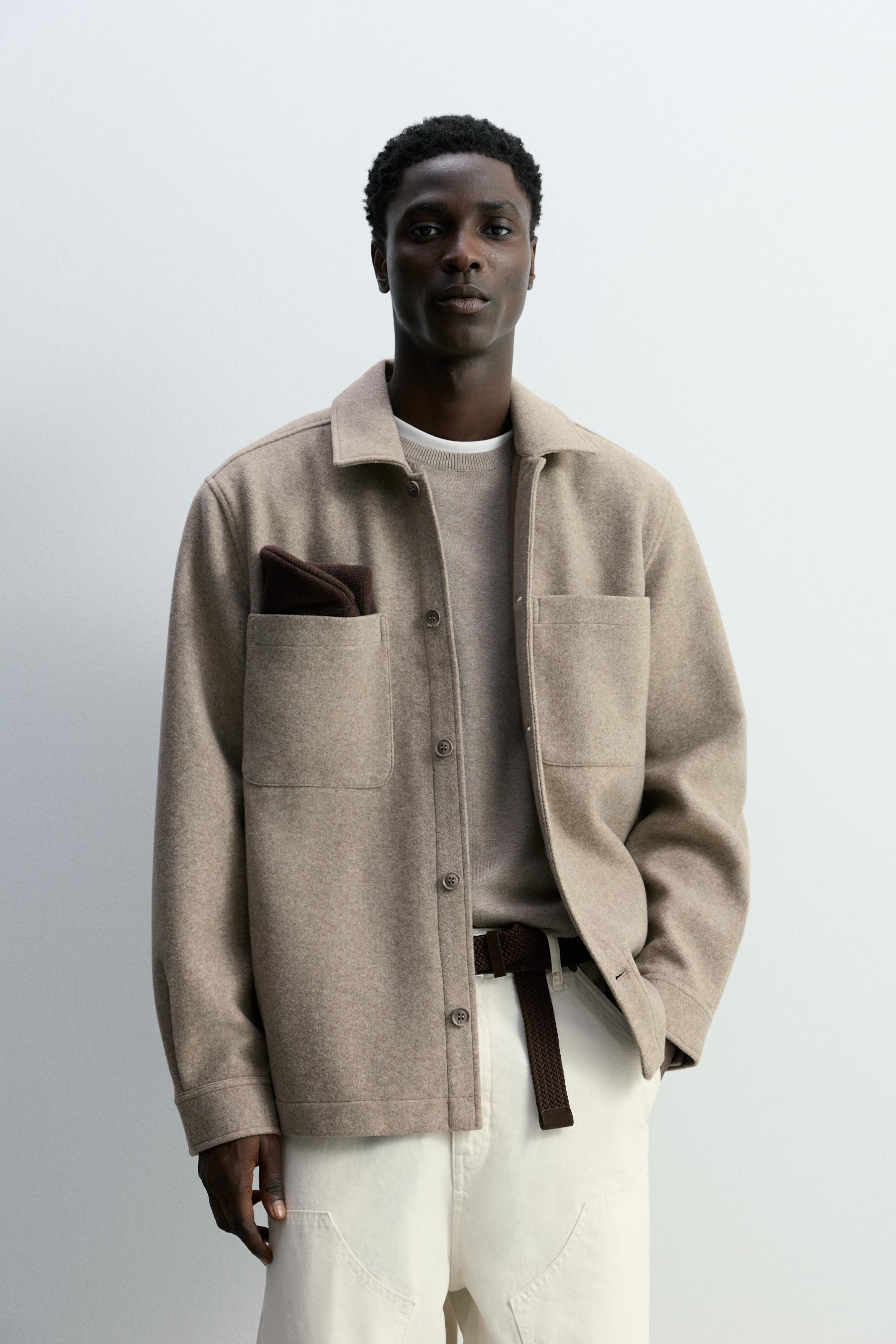 Sobrecamisa paño bolsillos