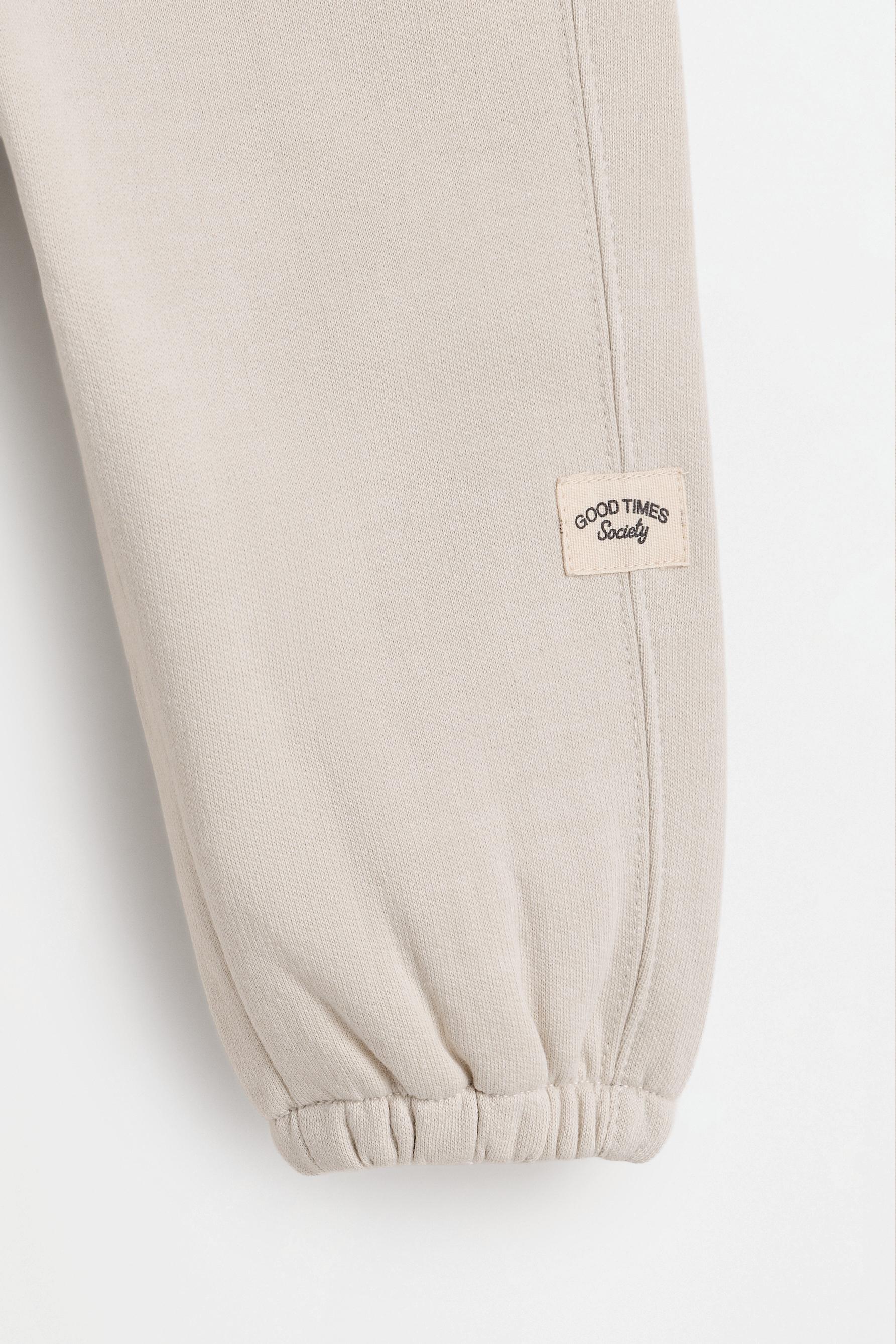 4-pack of plain plush joggers — NAVY