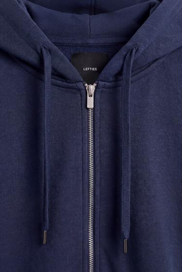 Basic zip-up hoodie — NAVY 8