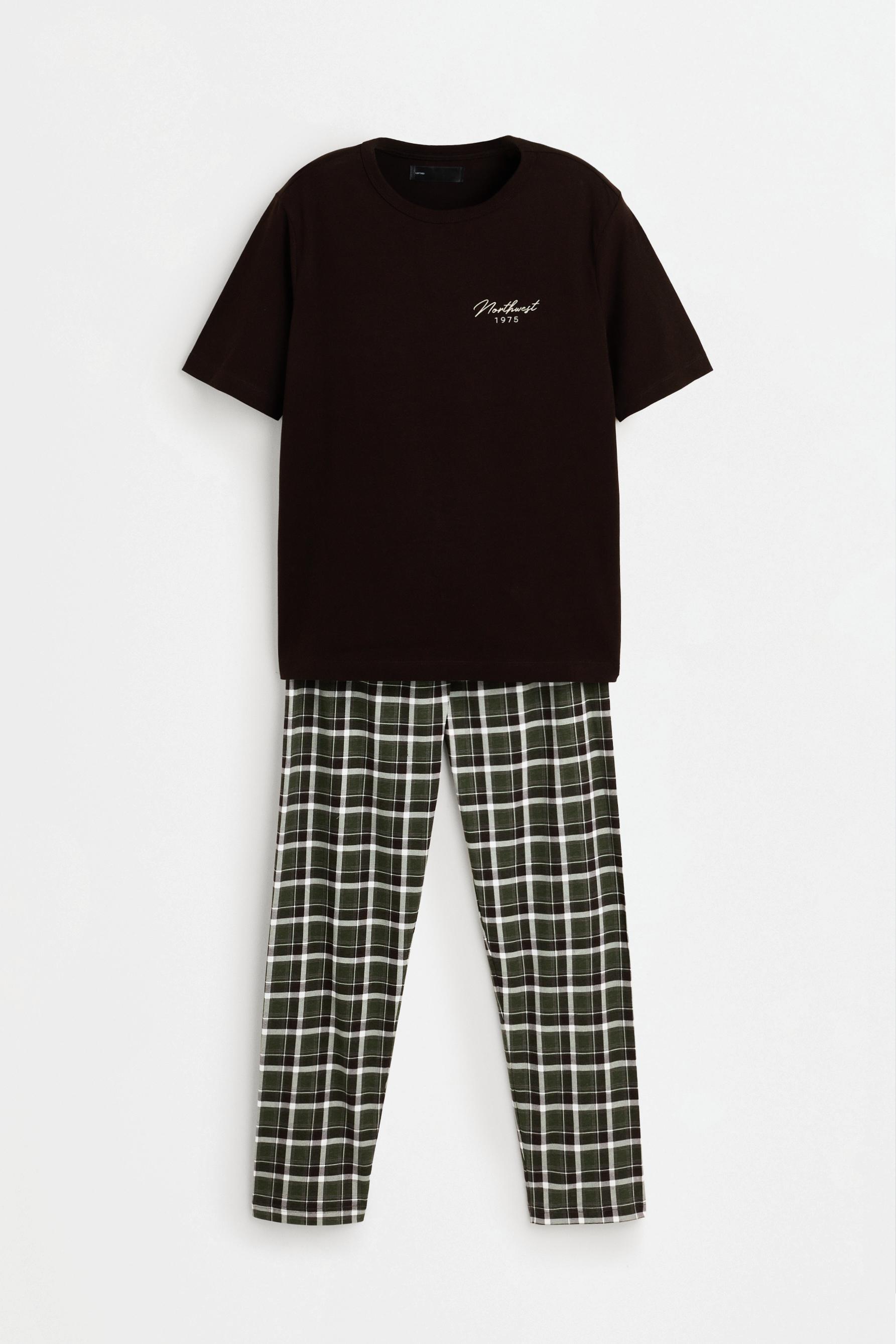 Pijama largo estampado