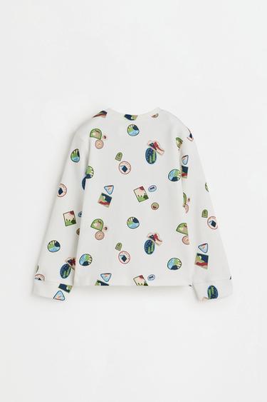 Long printed pyjamas — ECRU 4