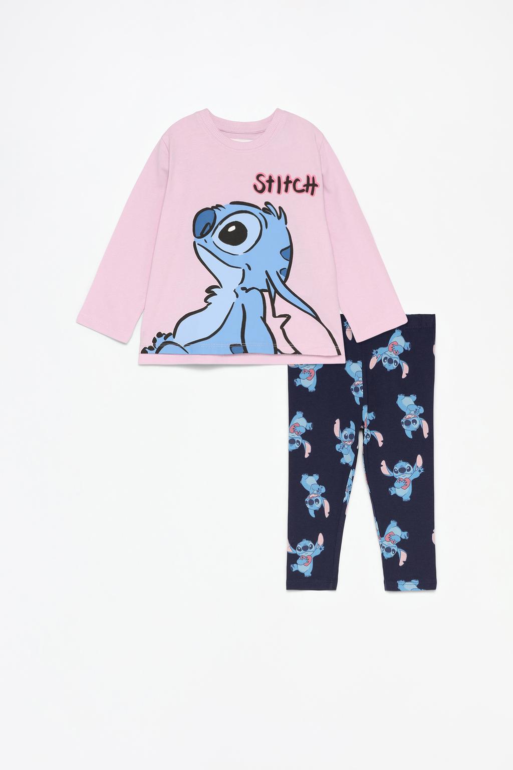 Conjunto de Lilo & Stitch ©Disney com t-shirt e leggings