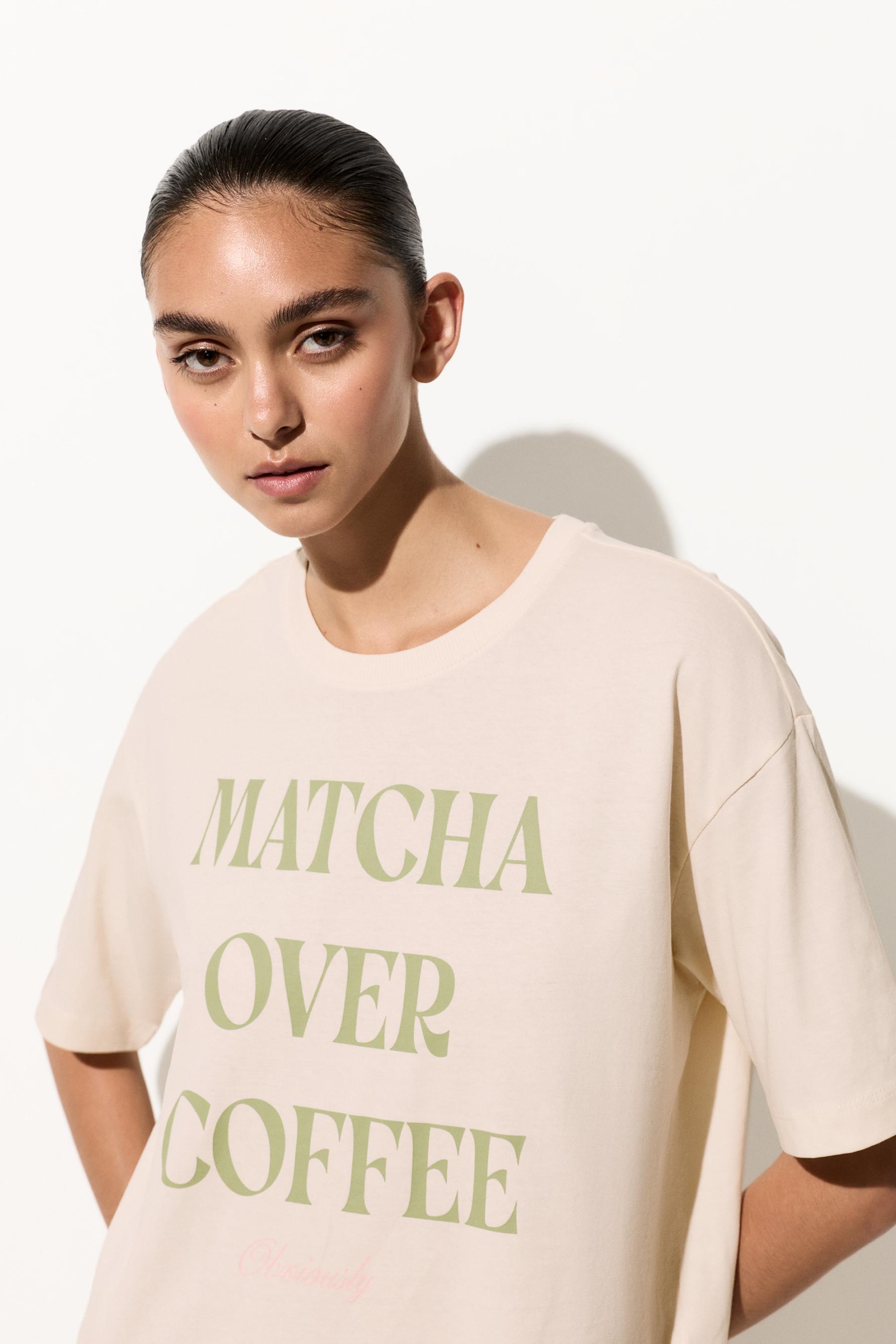 Long printed pyjamas — ECRU