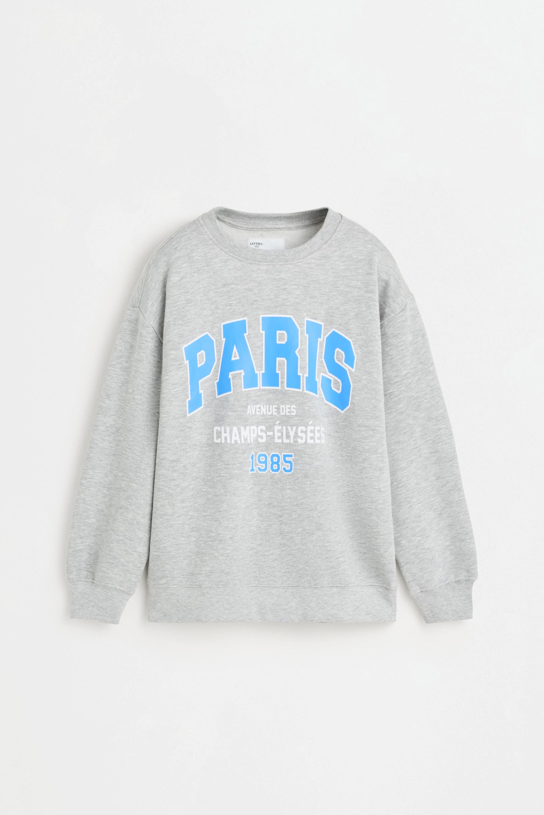 Printed sweatshirt — GREY MARL
