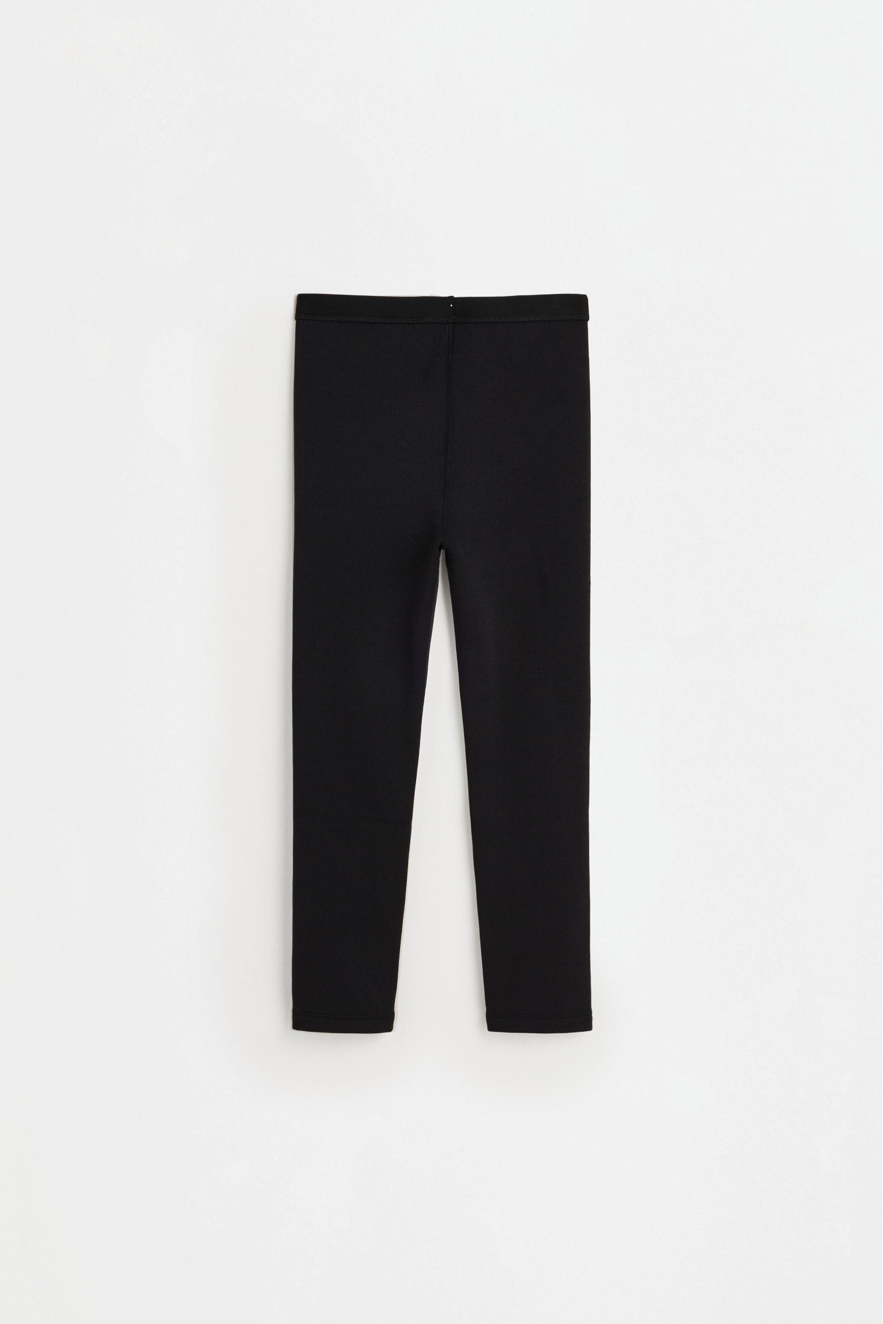 HEAVY WEIGHT thermal comfort leggings — BLACK