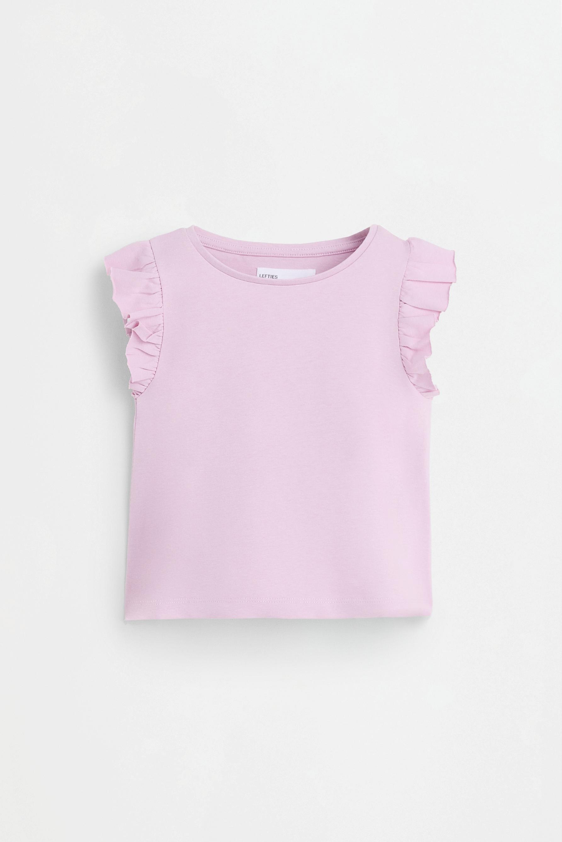 Heavy jersey T-shirt and trousers co-ord — PALE MAUVE