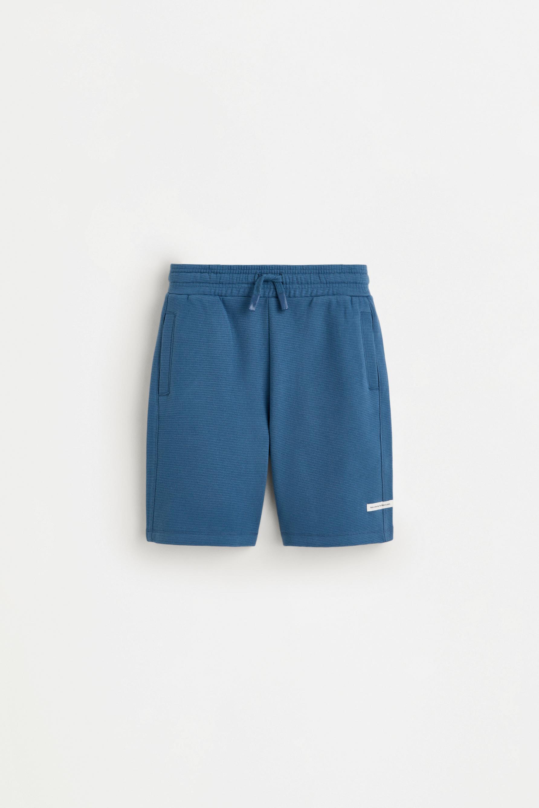 Ottoman Bermuda shorts — MEDIUM BLUE