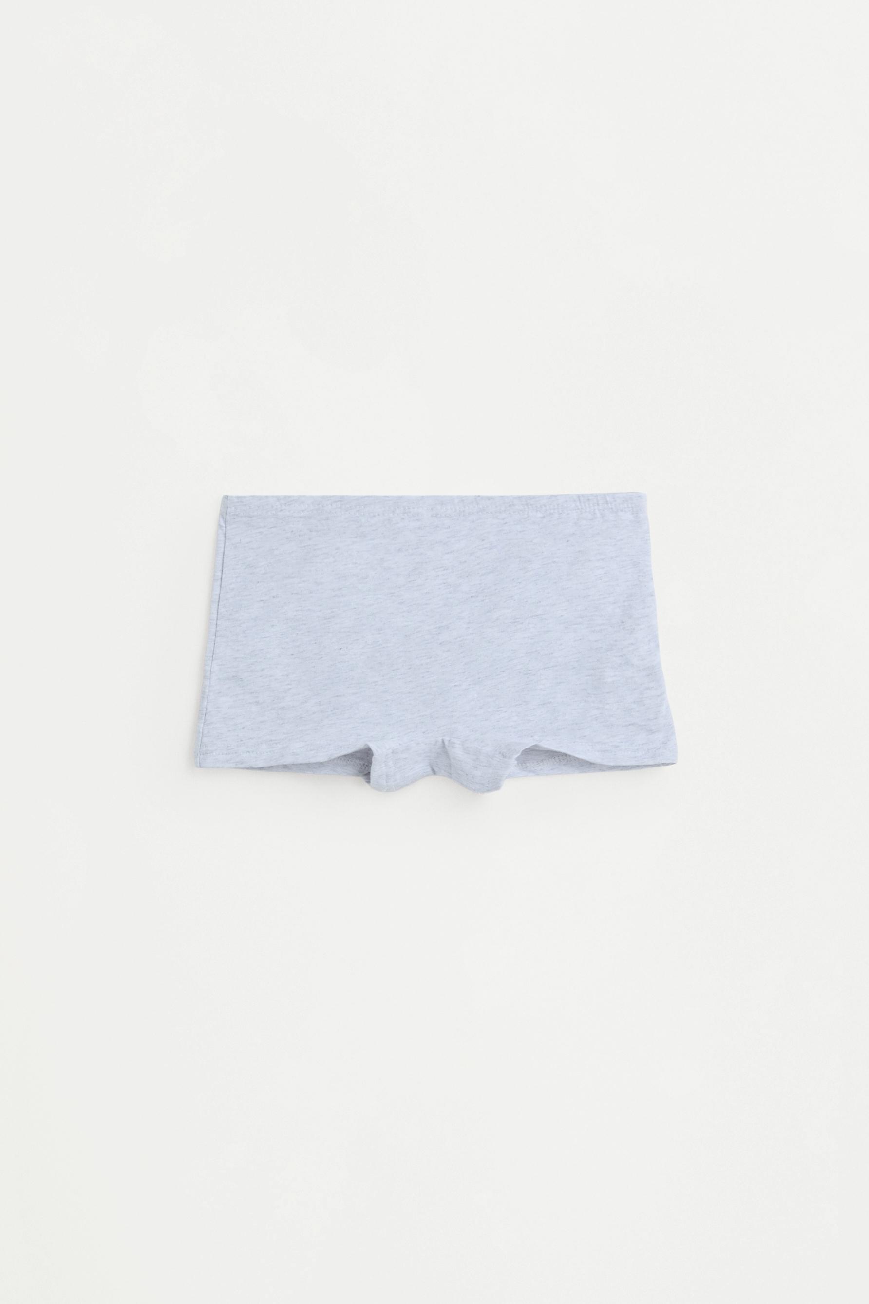 Boxer Briefs (5-Pack) — WHITE/GREY
