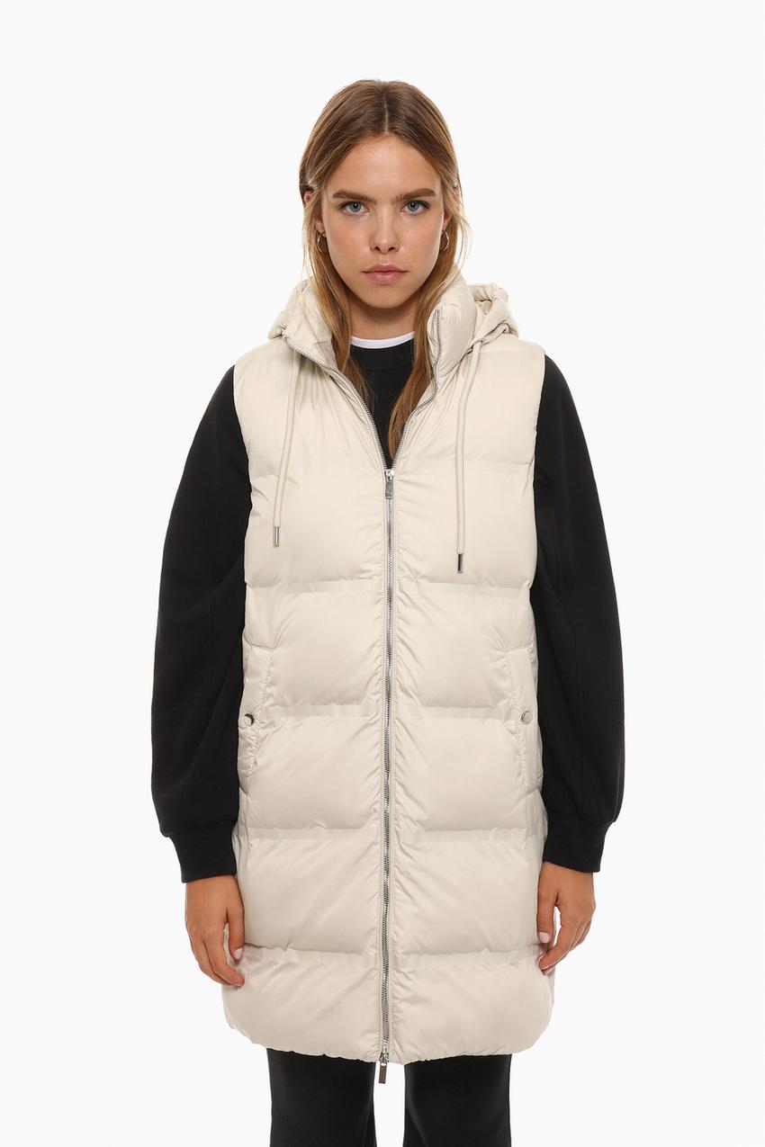 Acolchado Largo Chalecos Mujer Lefties Chalecos Acolchados Largos