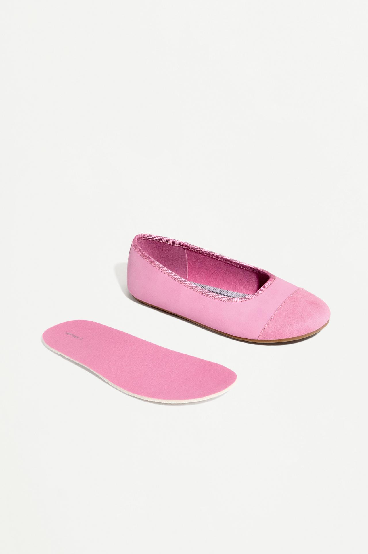 BAREFOOT TOECAP BALLET FLATS — RASPBERRY