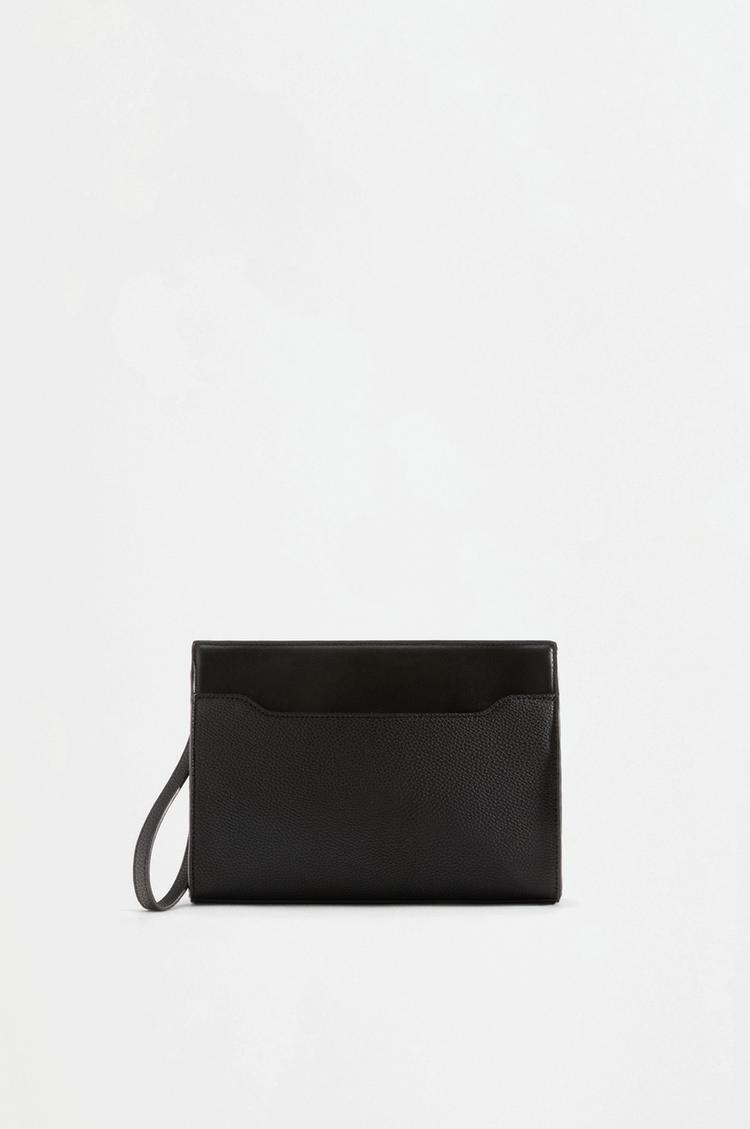 Envelope toiletry bag — BLACK