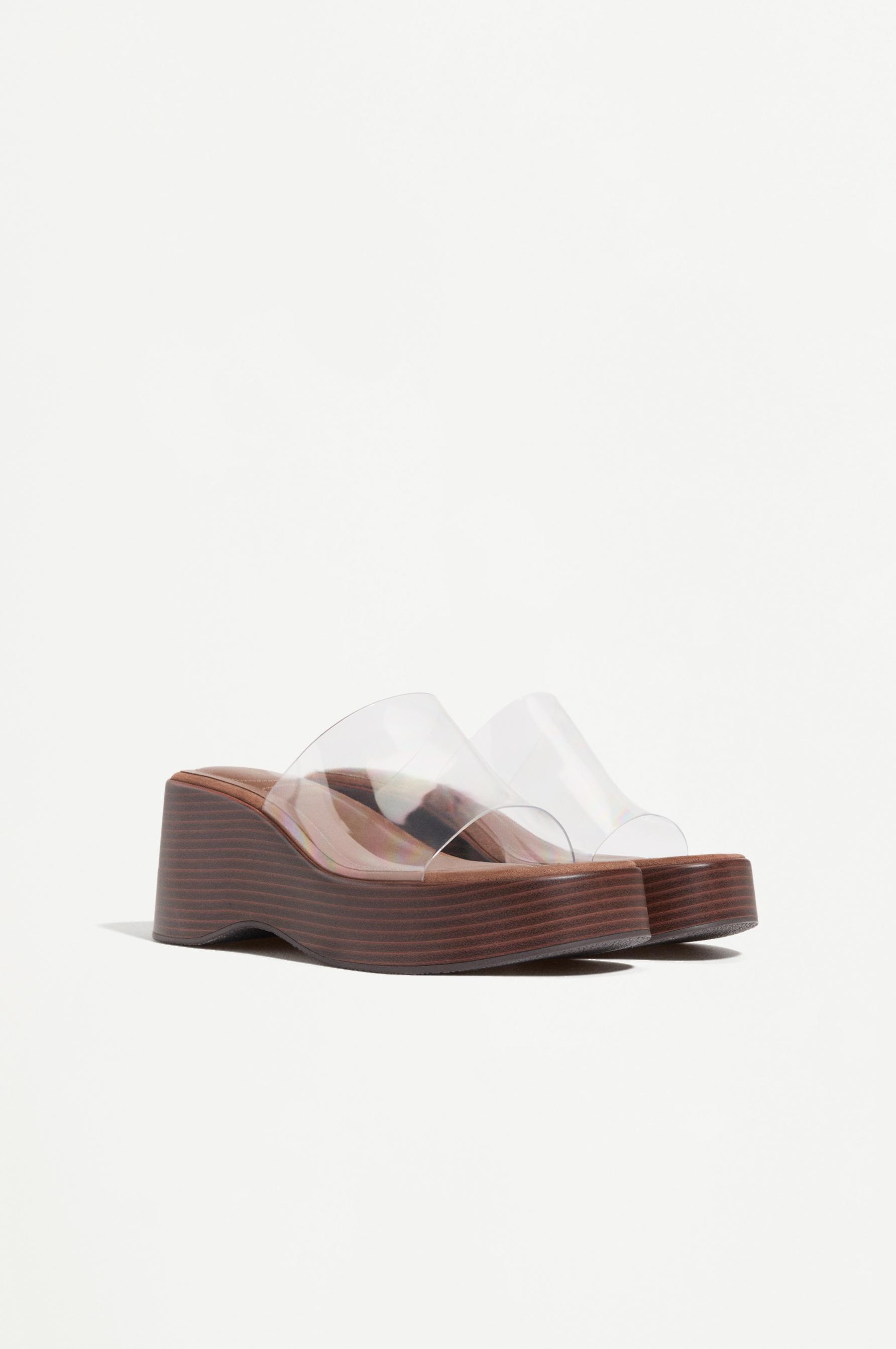 Wood vinyl wedge — TRANSPARENT