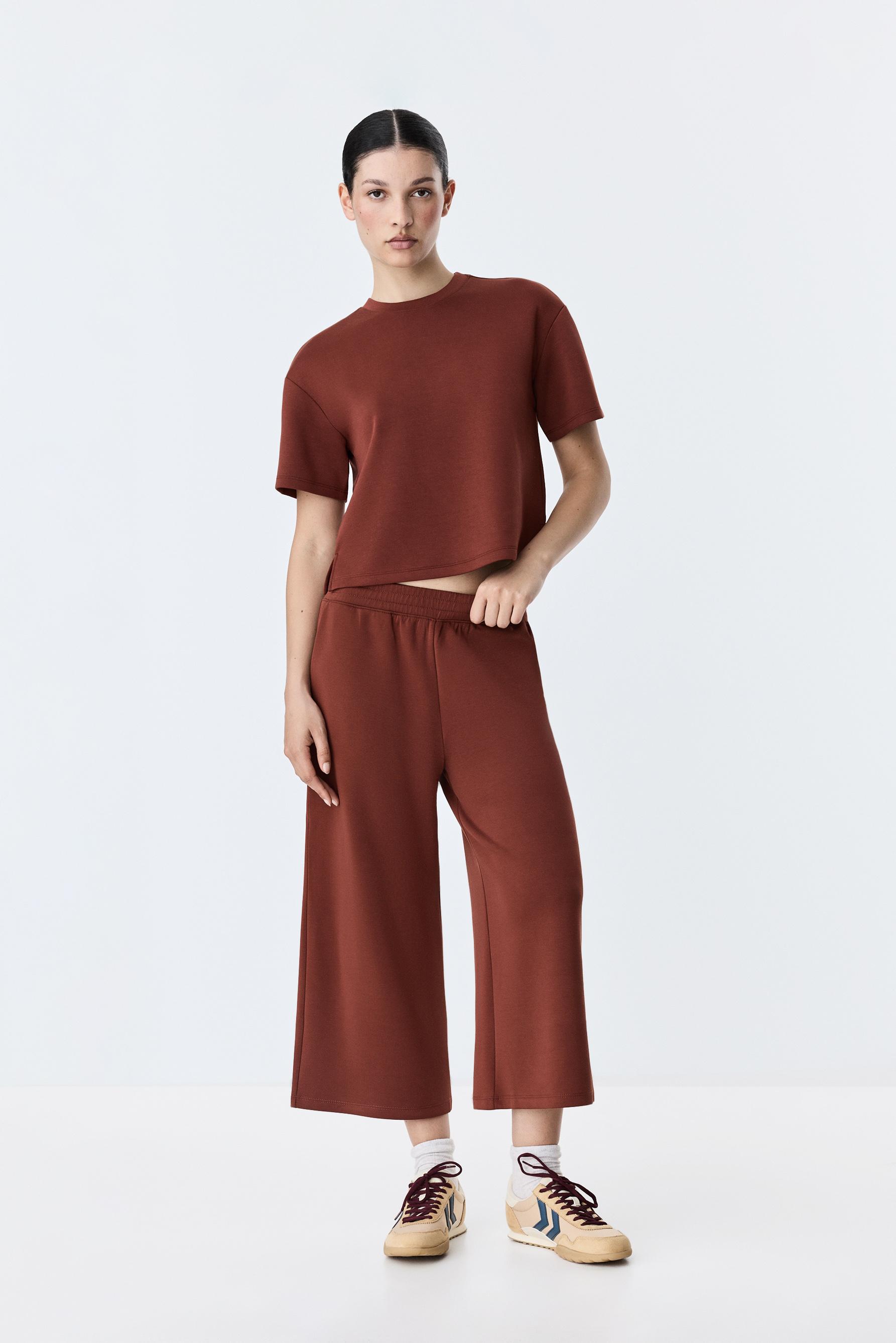 Pantalón culotte fluido