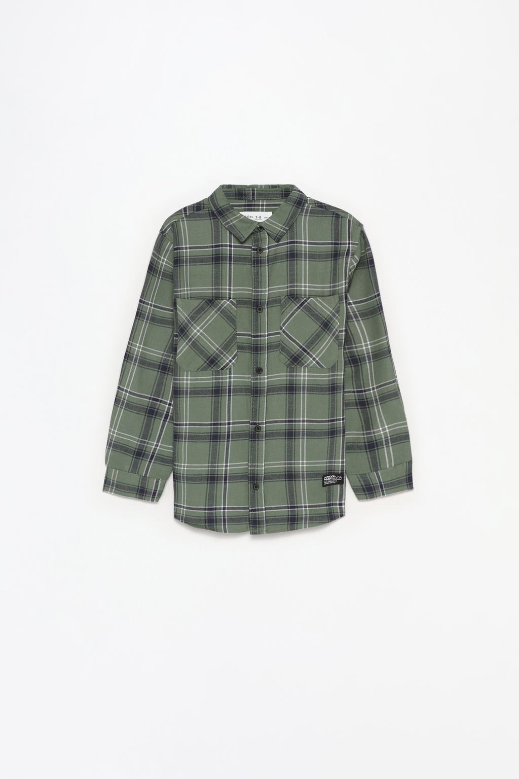 Checked flannel shirt