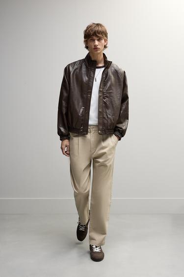 Relaxed fit chino trousers — BEIGE 5