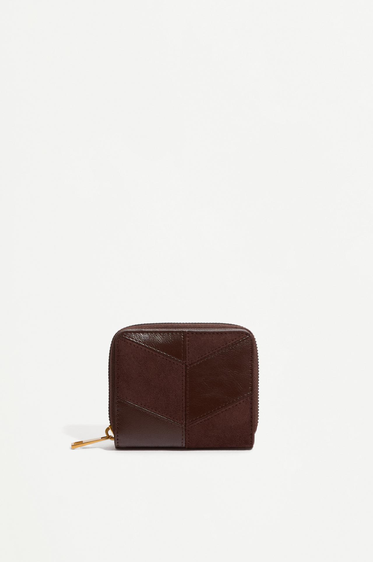 Patchwork wallet — BROWN