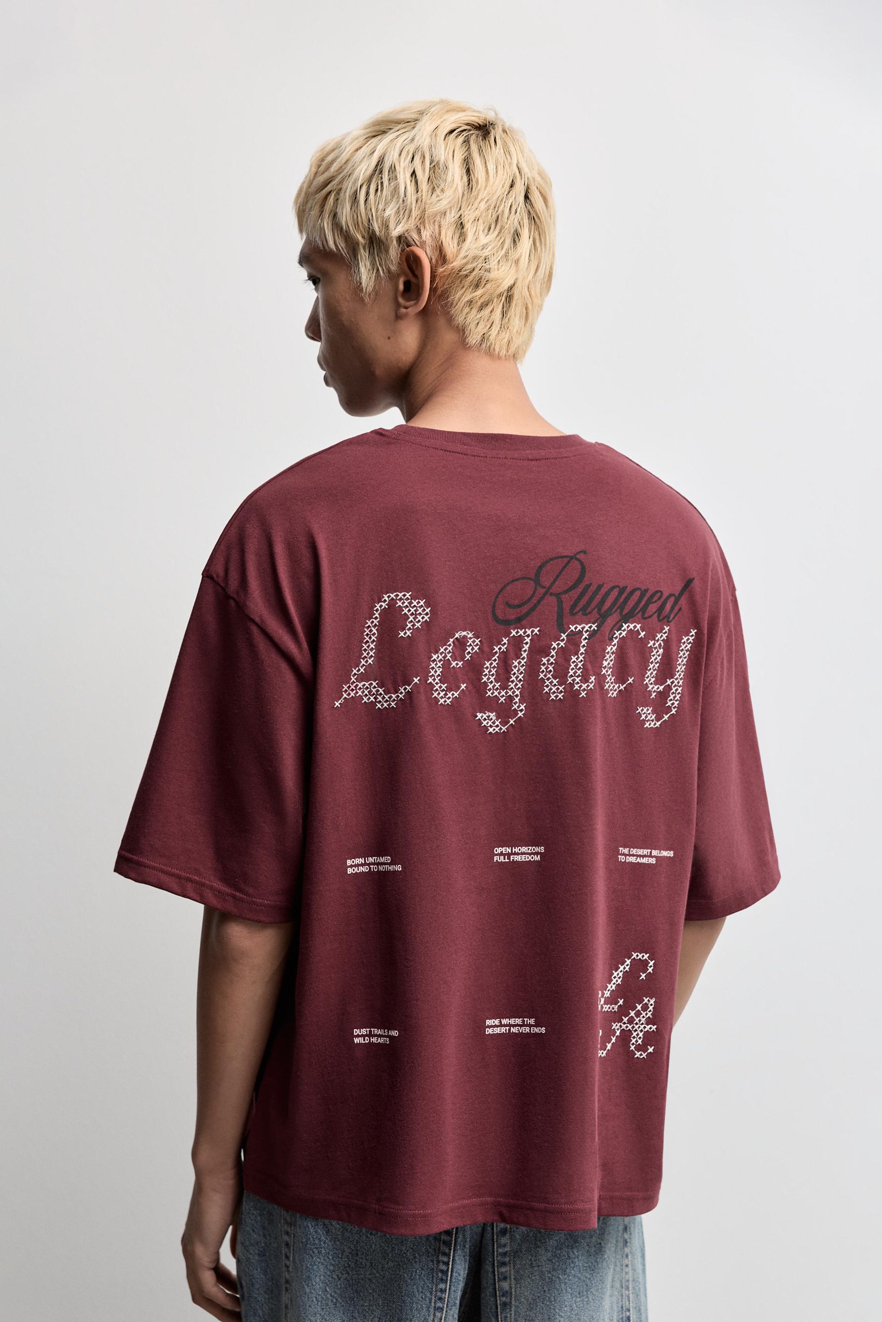Printed T-shirt — WINE