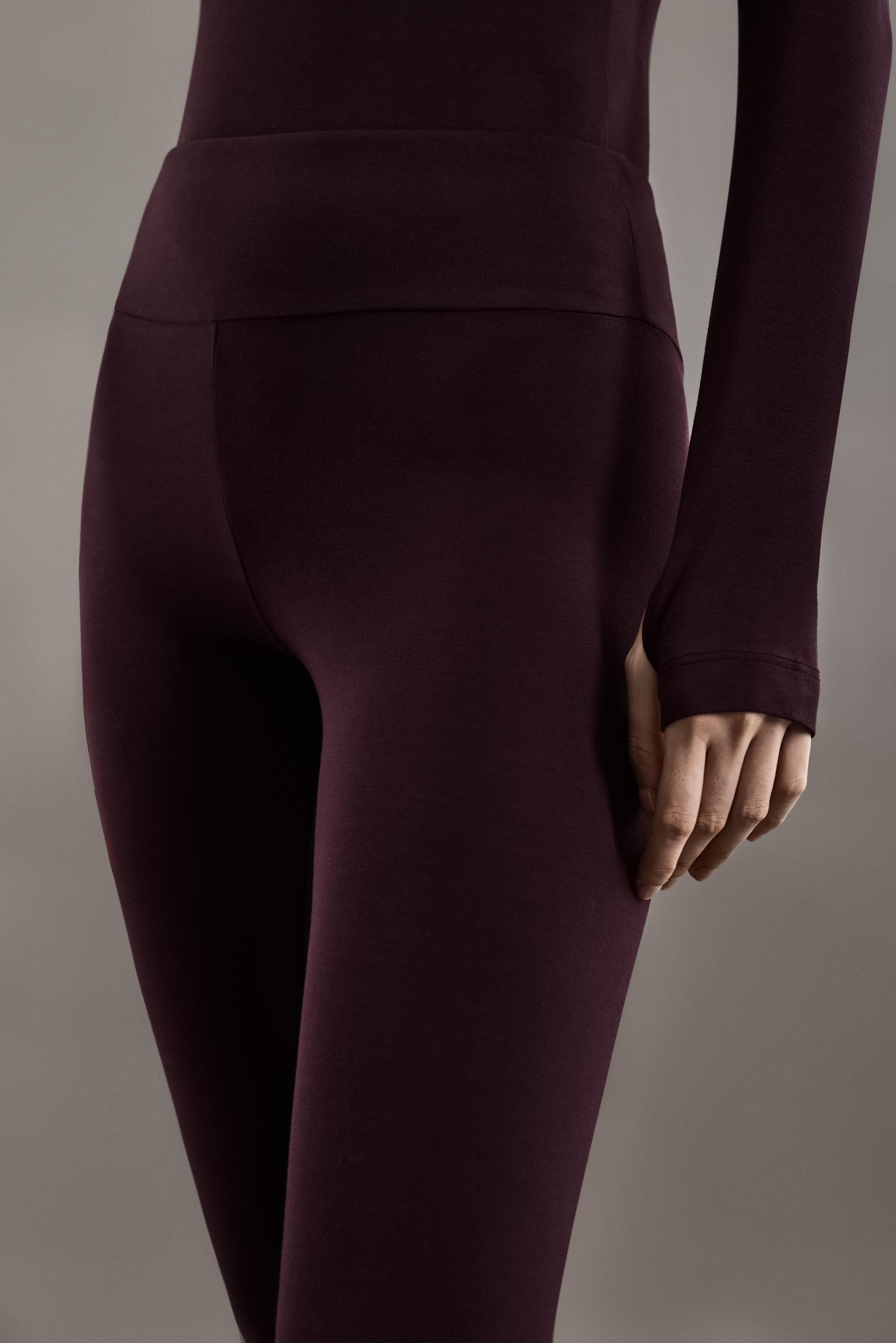 LIGHT WEIGHT thermal leggings (-4ºC to 9ºC) — DARK BURGUNDY