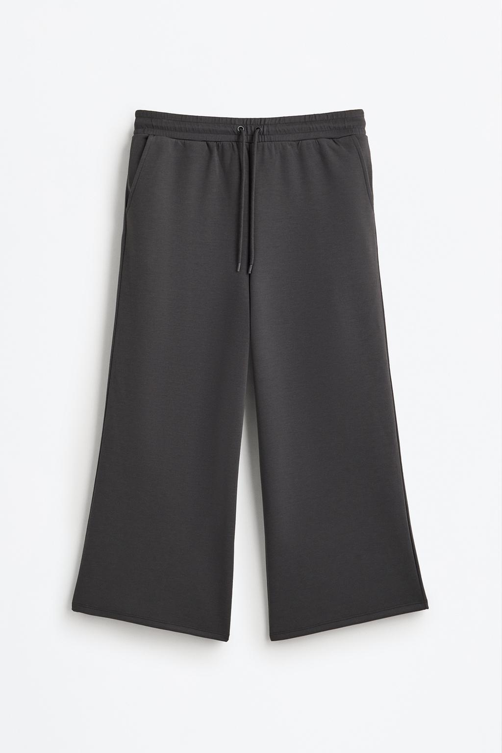 Flowing plush culottes