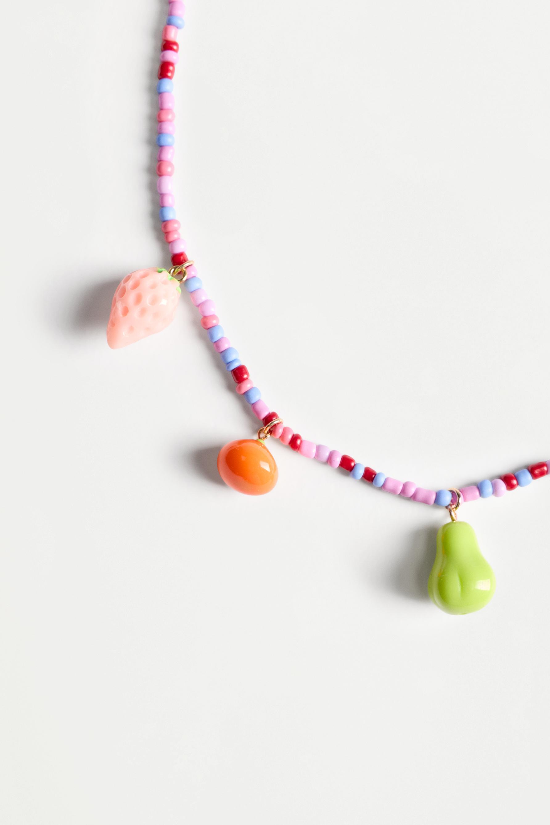 Fruit charm necklace — VARIOUS