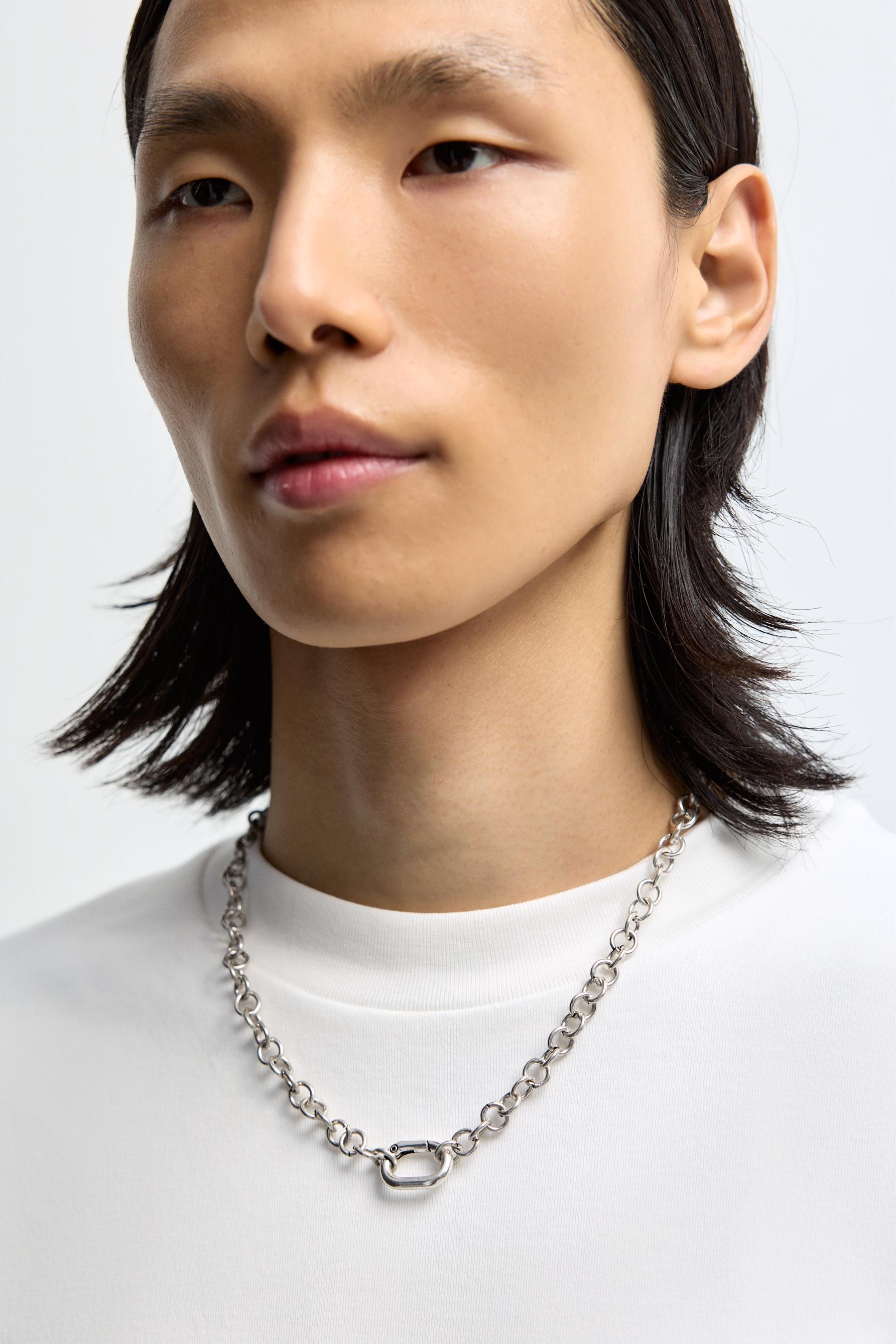 Pack 2 collares cadena y abalorios