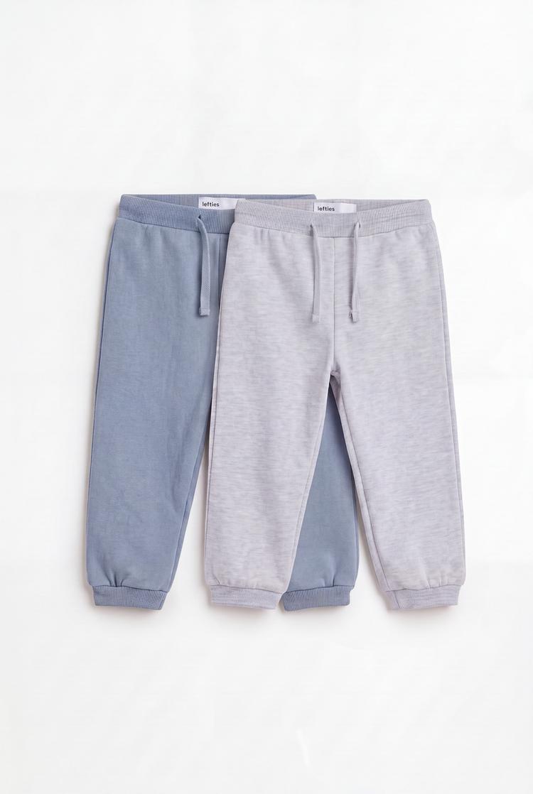 Pack of 2 plush trousers — GREY MARL