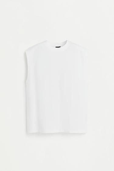 Faded-effect sleeveless T-shirt — OFF WHITE 6