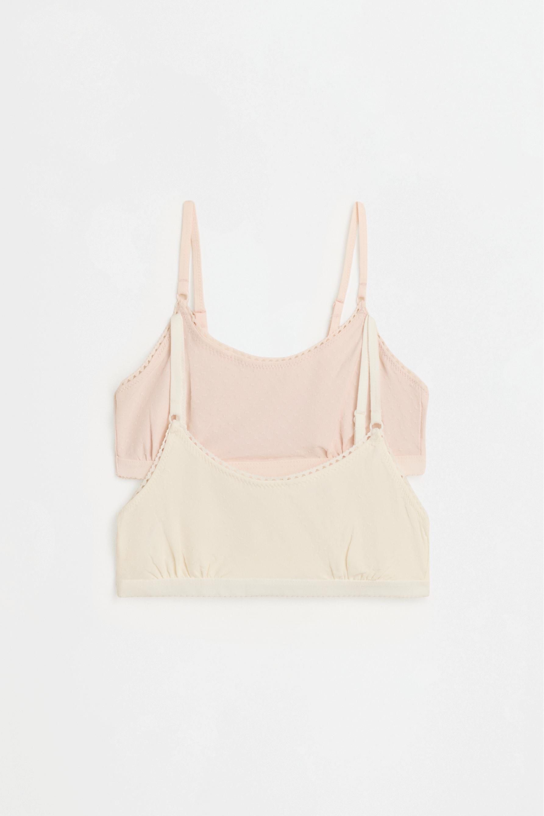 Dotted mesh tops (2-pack) — PINK